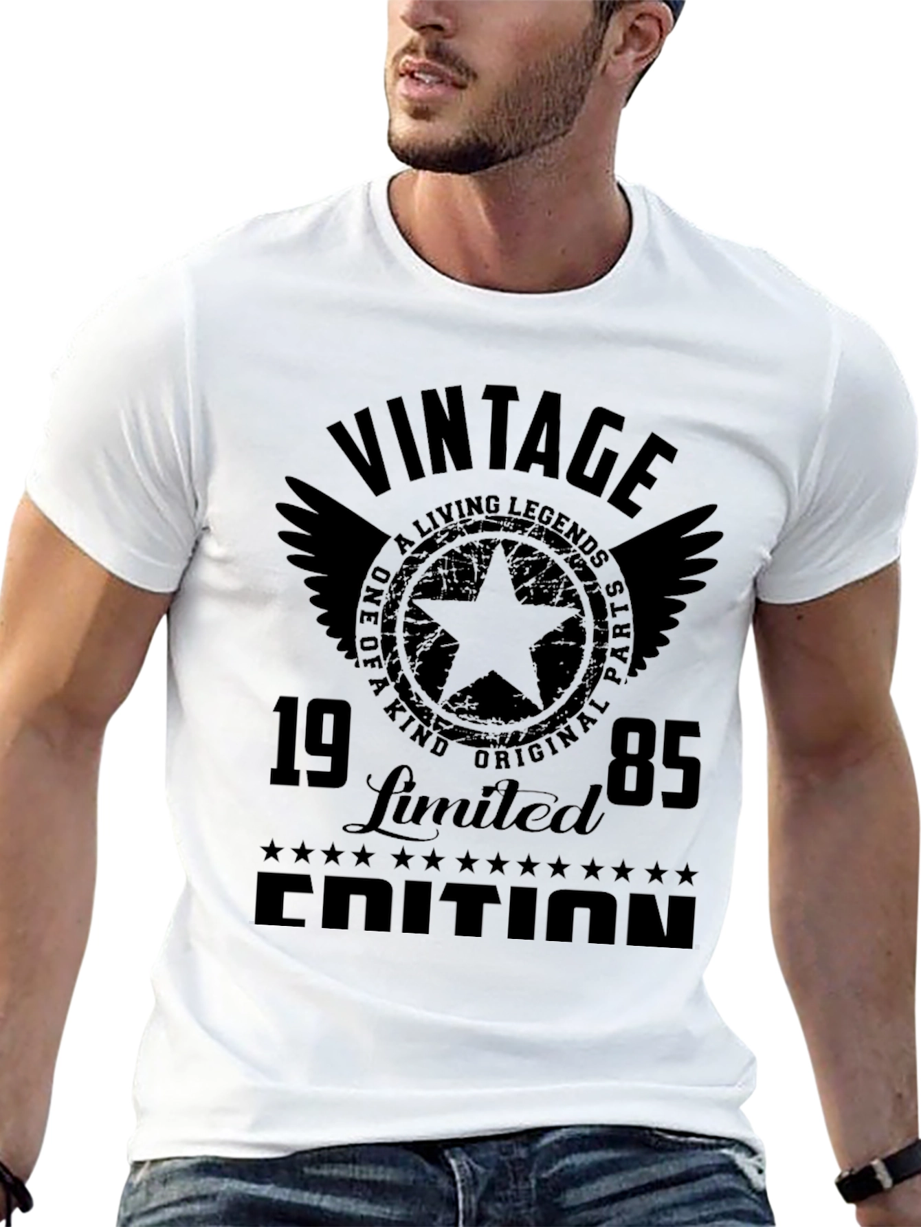 Black Vintage 1985 Limited Edition Black T-Shirt view 13