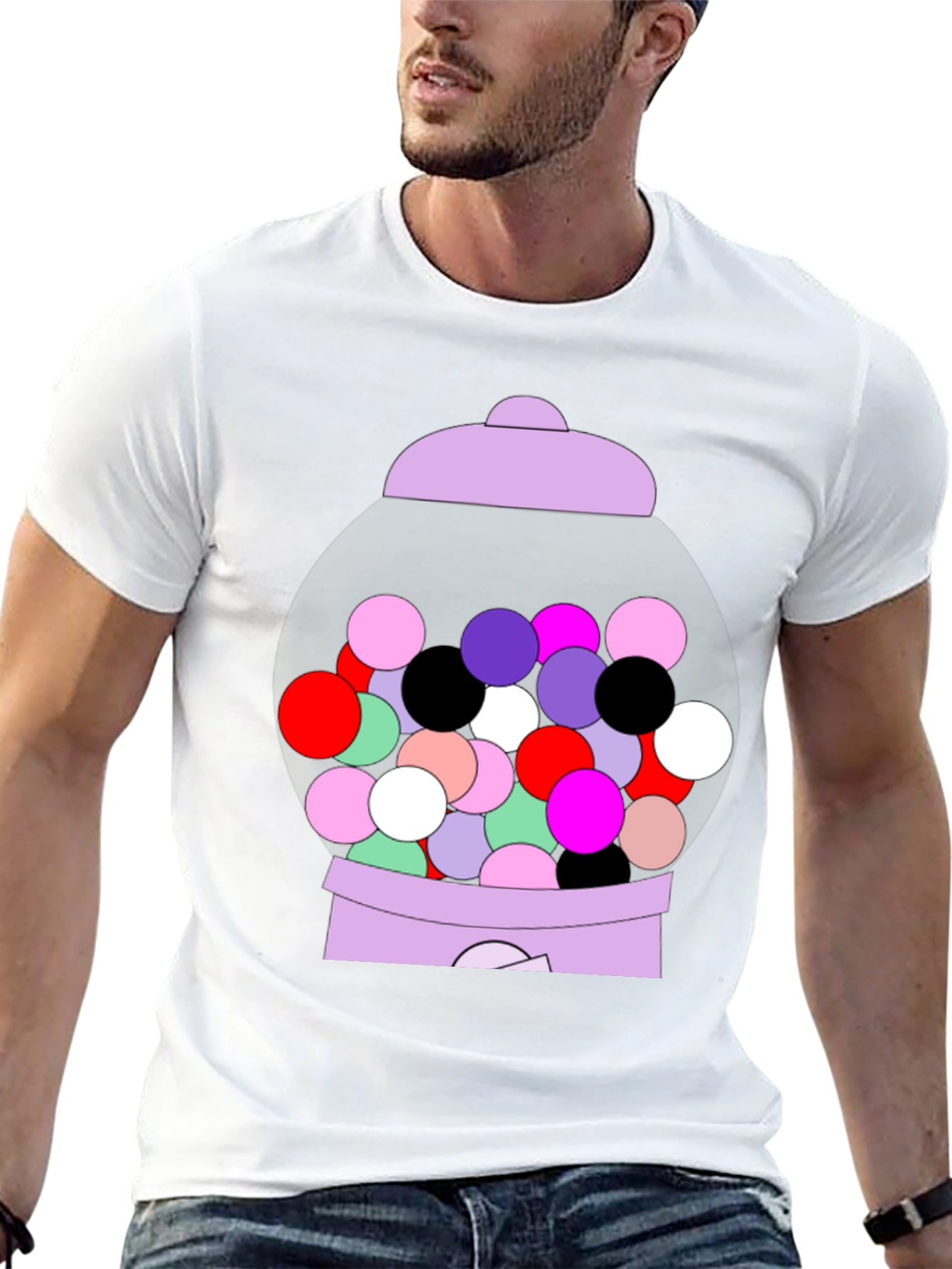 Black Gumball Machine Graphic Tee view 13
