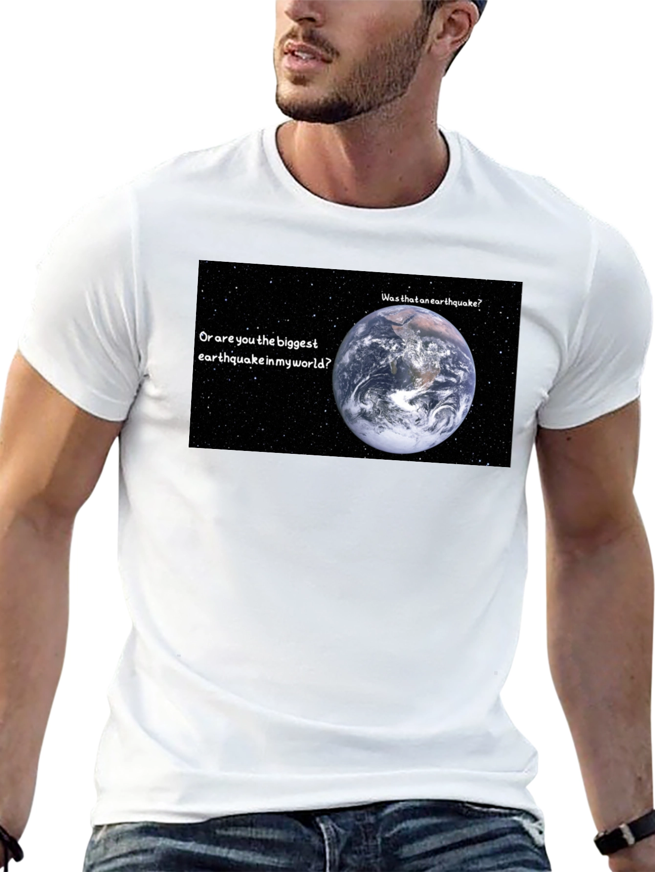 Black Earthquake T-Shirt: Biggest Earthquake in My World view 13