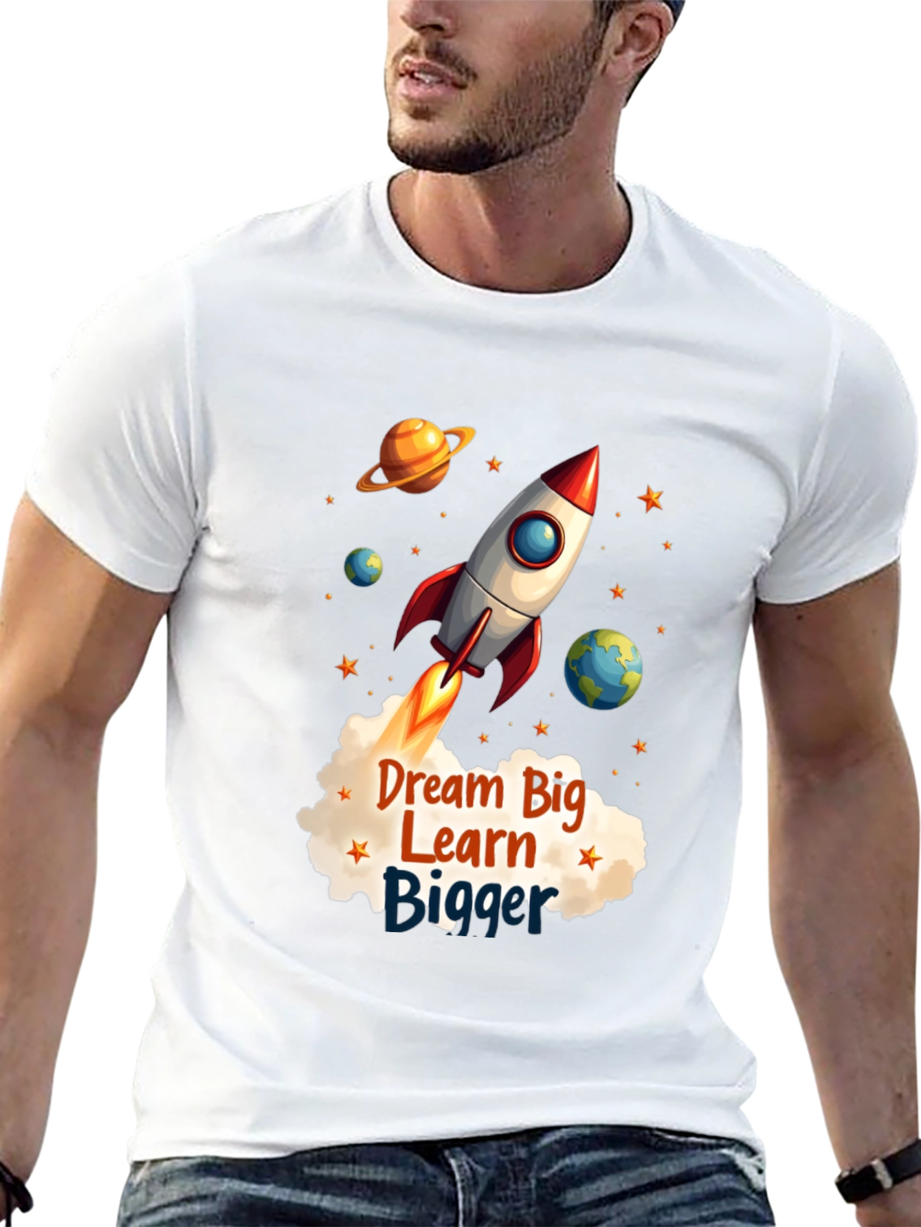 Black Dream Big Rocket T-Shirt view 13
