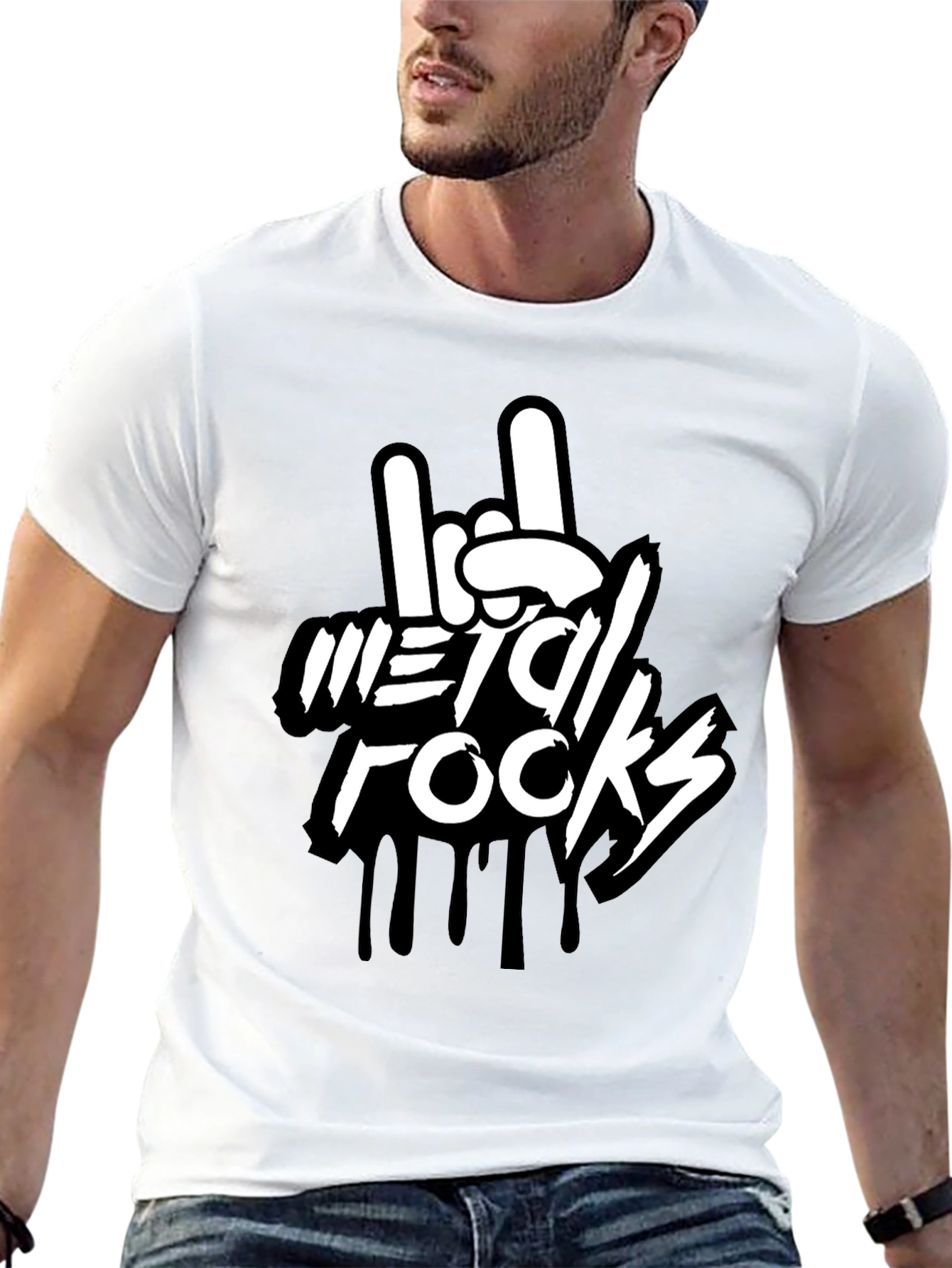 Black Metal Rocks Graphic Tee - Rock On! view 13