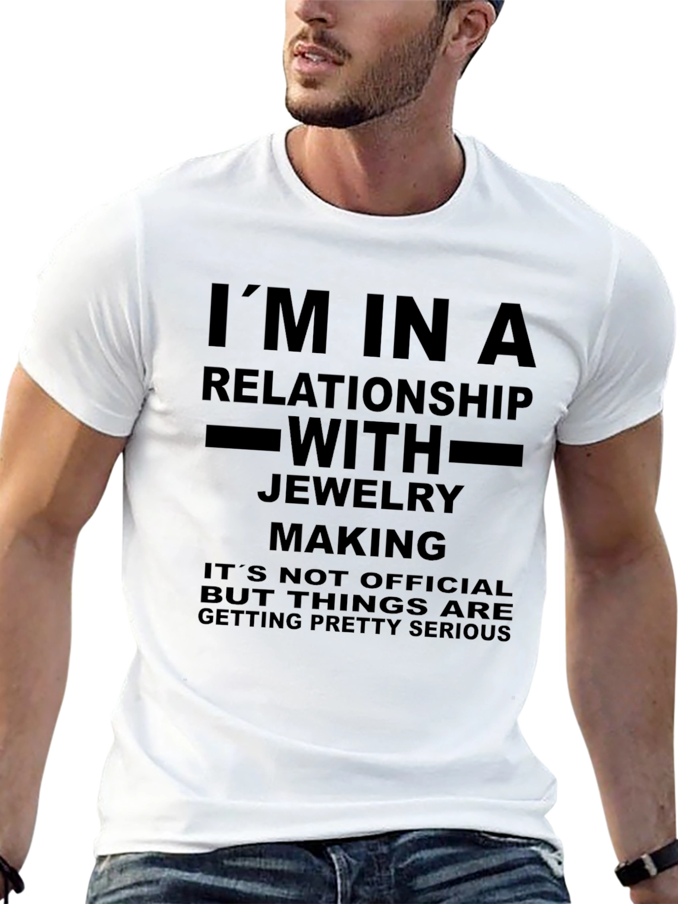 Black Jewelry Making Relationship Graphic T-Shirt view 13
