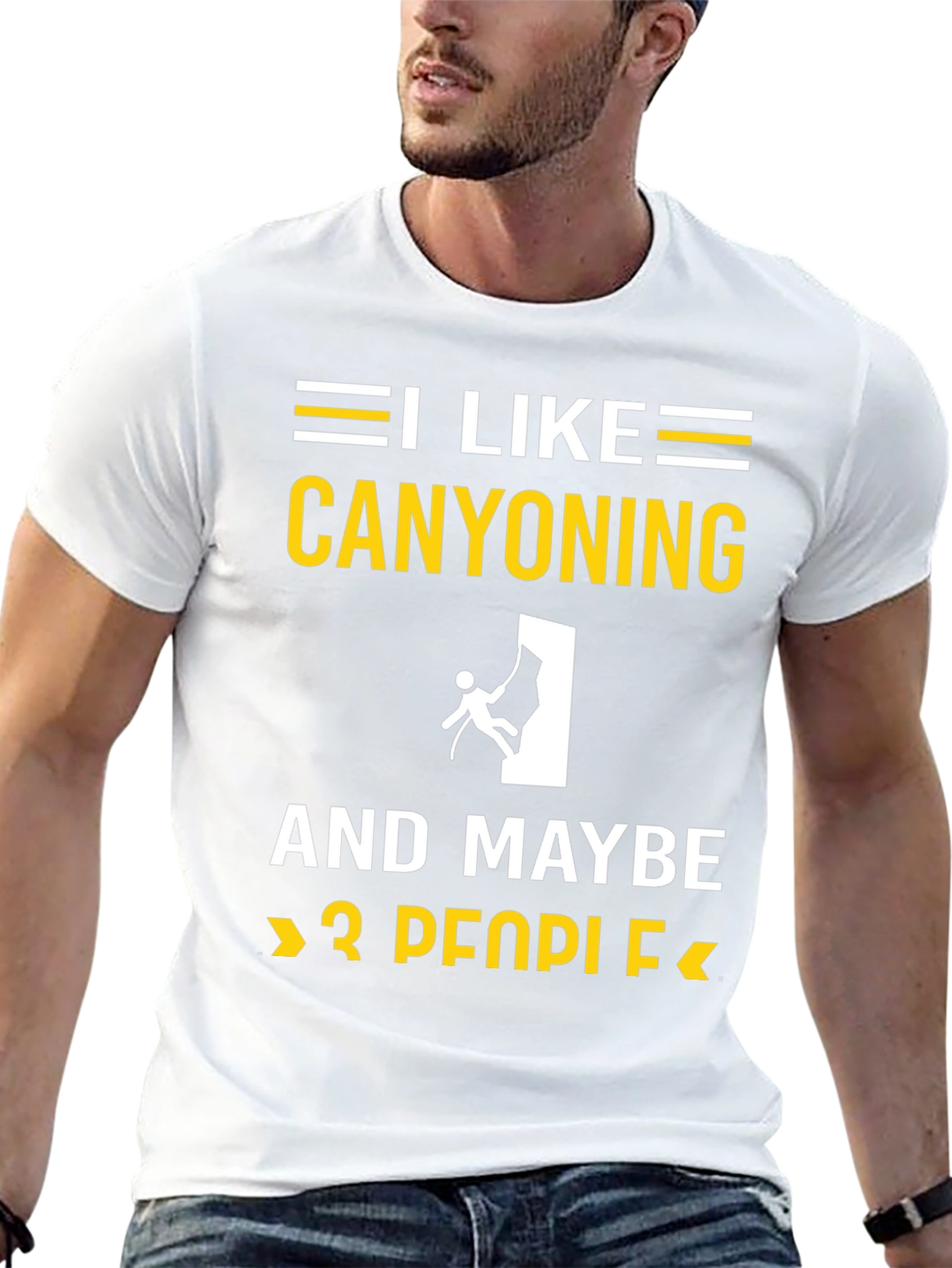 Black Canyoning Lover T-Shirt: I Like Canyoning and Maybe 3 People view 13