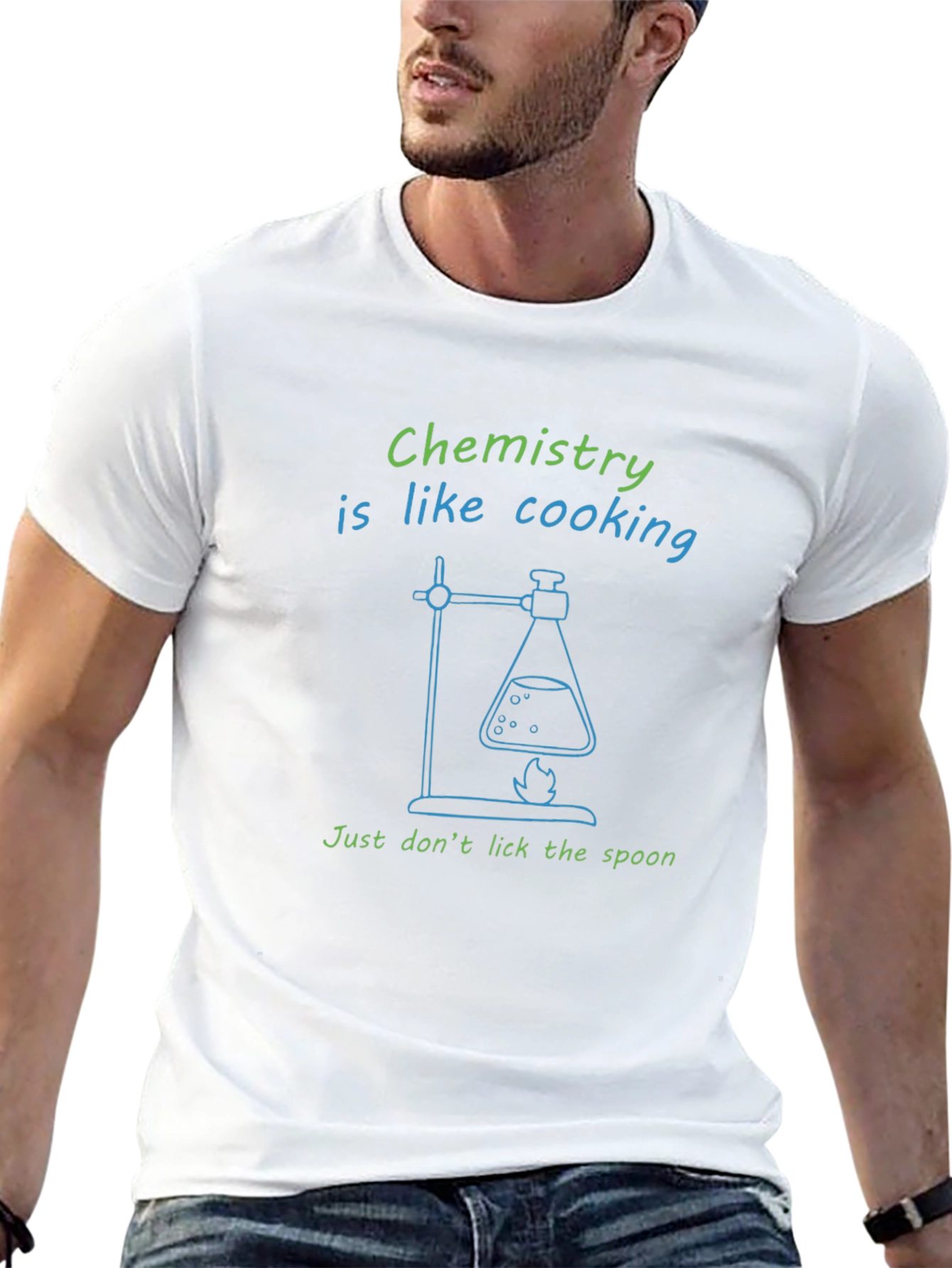 Black Chemistry is Like Cooking - Funny Science T-Shirt view 13