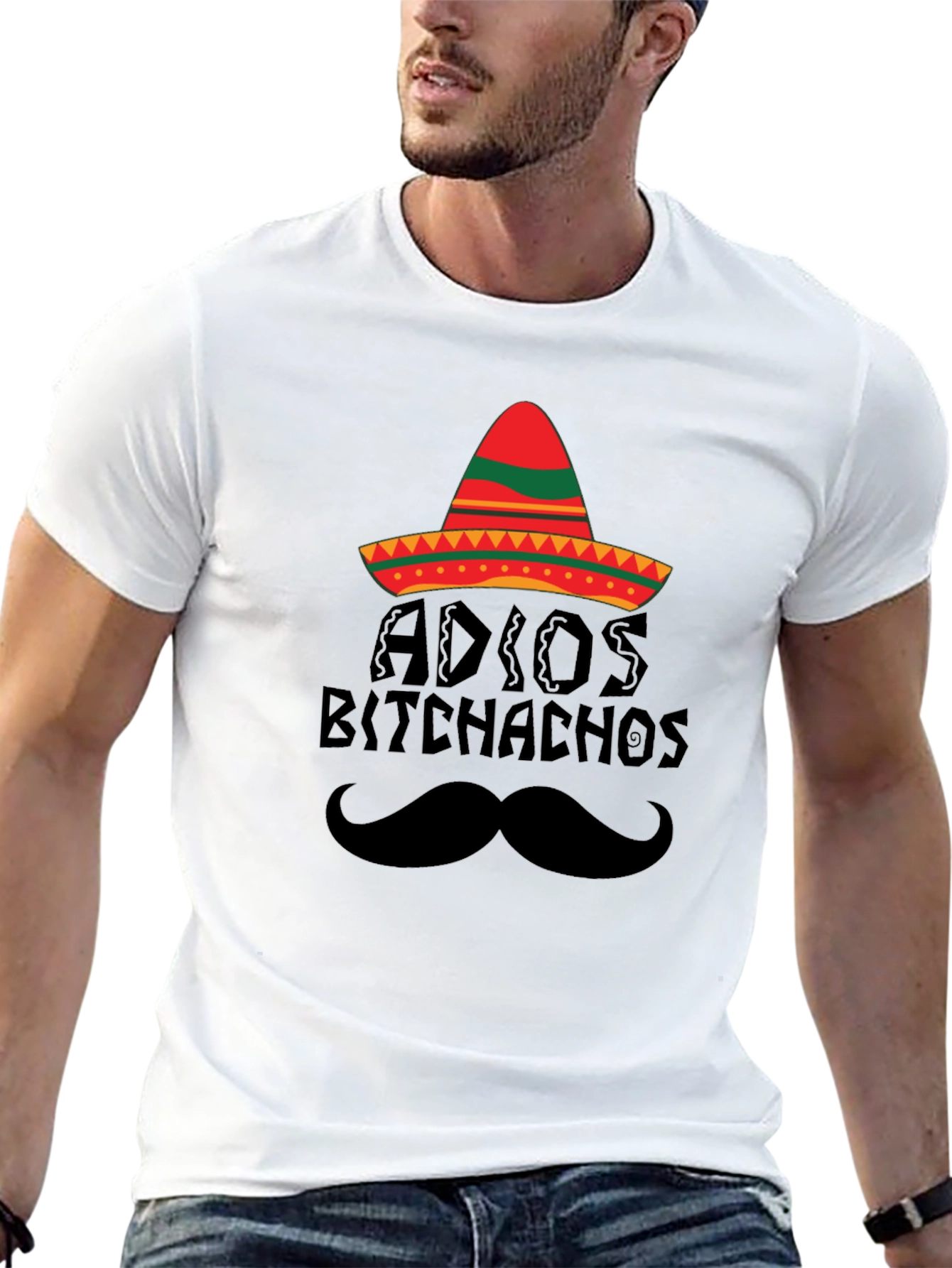 Black Adios Bitchachos Graphic Tee view 13