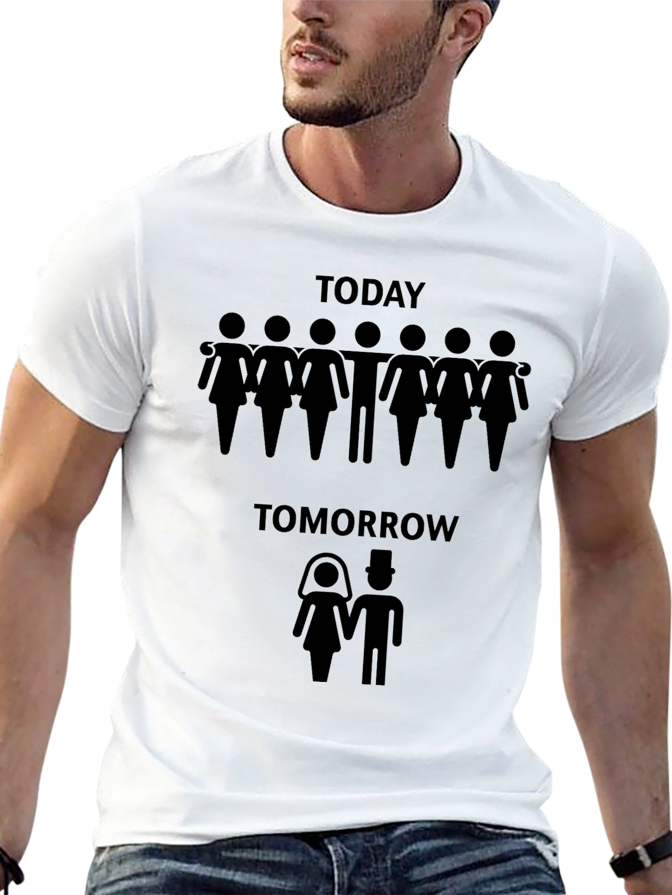Black Funny Bachelor Party Graphic T-Shirt view 13