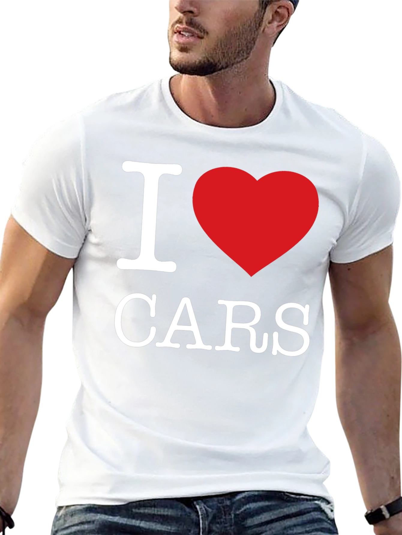 Black I Heart Cars T-Shirt - Black Cotton Blend view 13