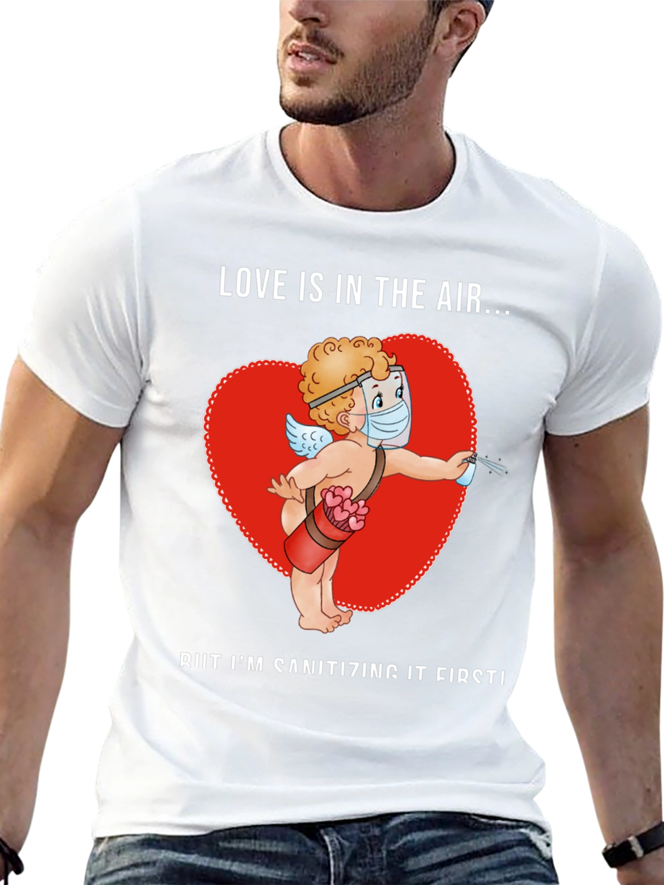 Black Sanitizing Cupid T-Shirt view 13