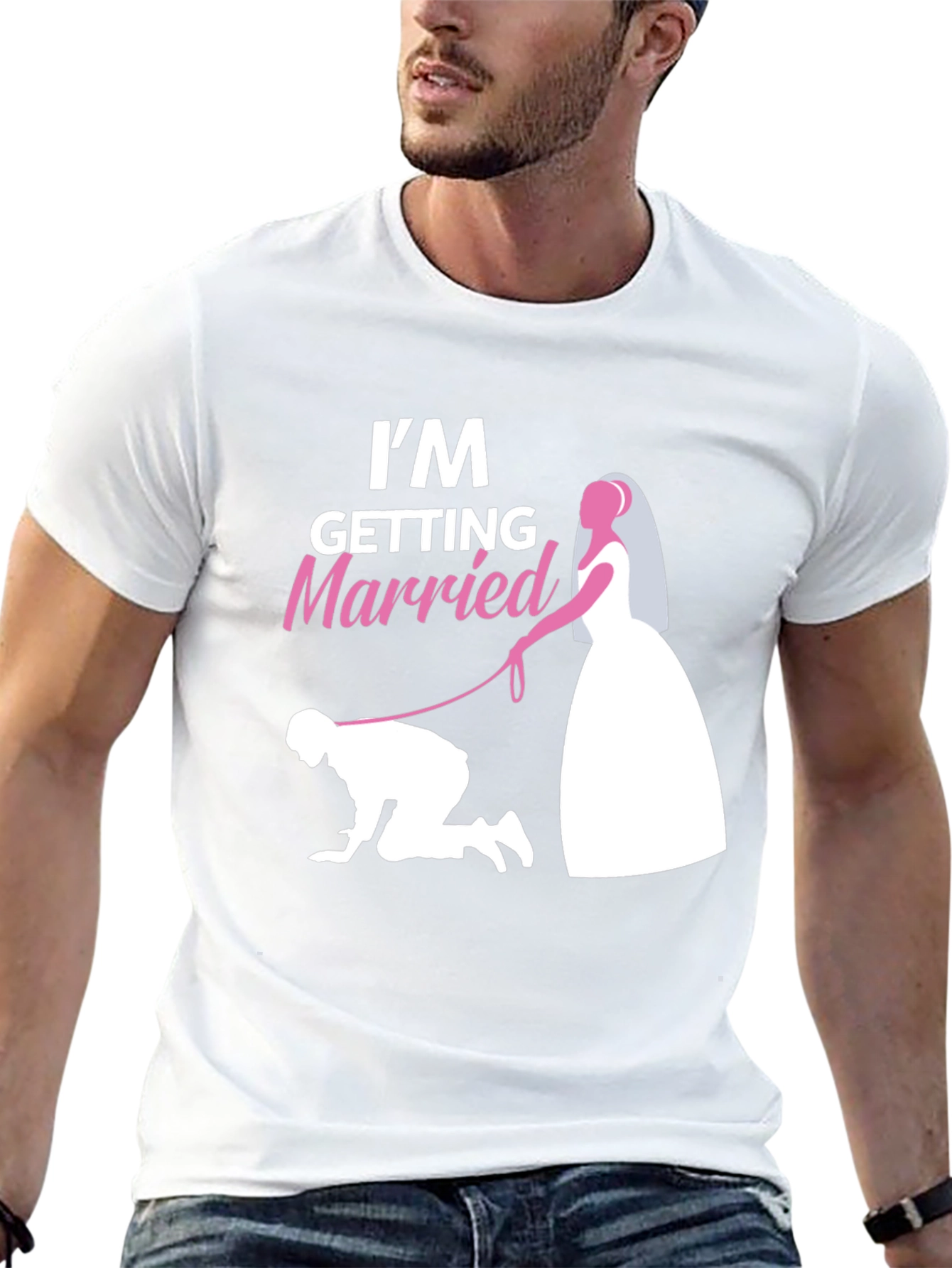 Black Humorous "I'm Getting Married" Graphic T-Shirt view 13