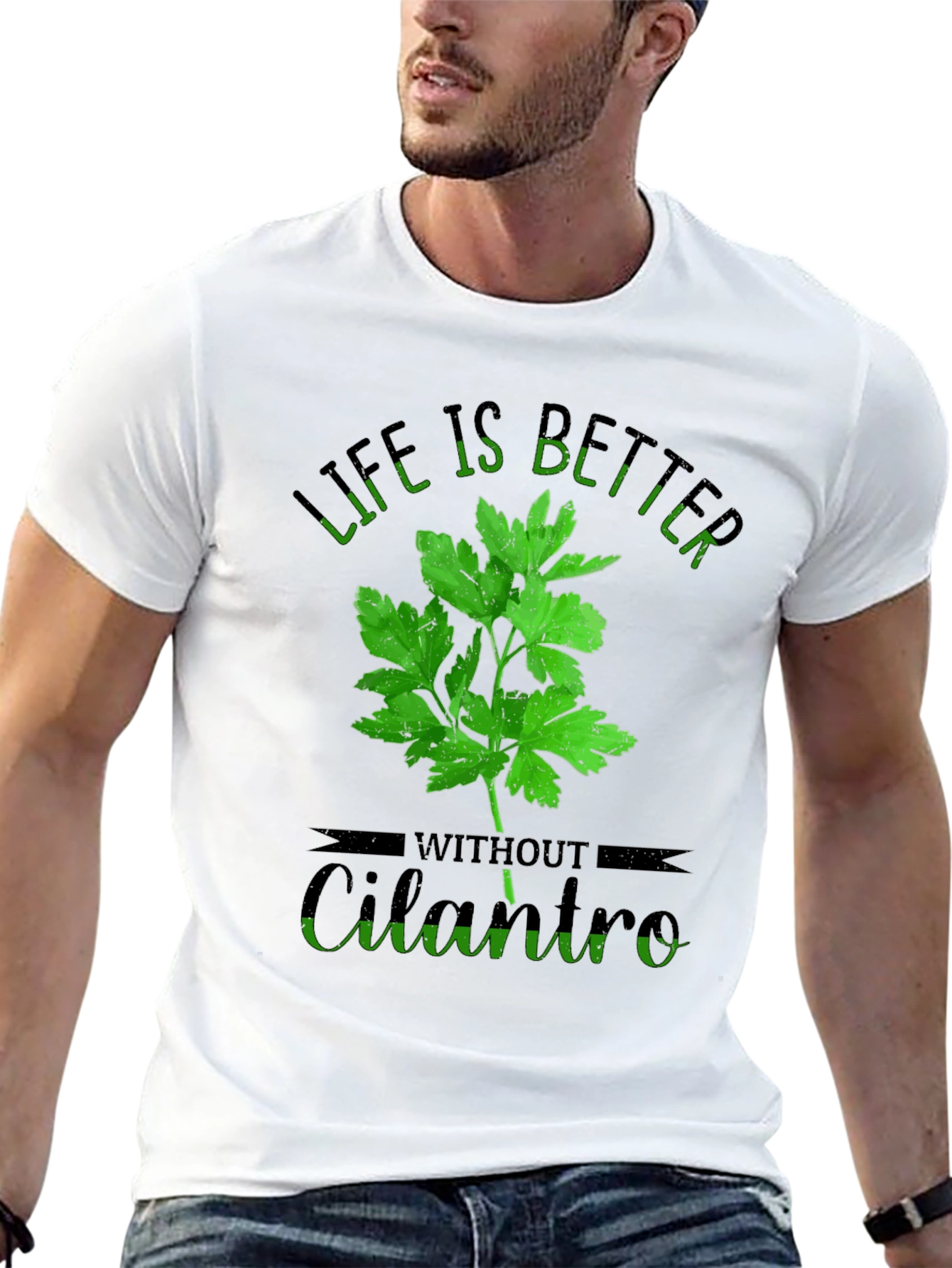 Black Life is Better Without Cilantro T-Shirt view 13