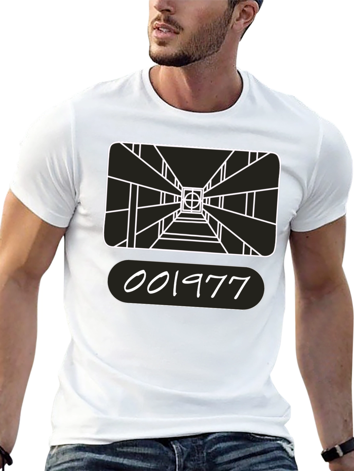 Black Retro Gaming T-Shirt - 001977 Design view 13