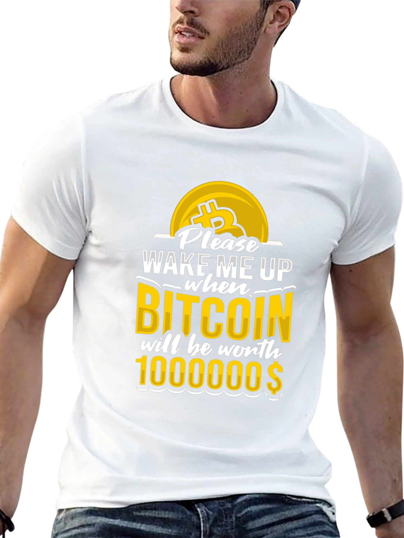 Black Bitcoin Dream T-Shirt - Wake Me Up! view 13
