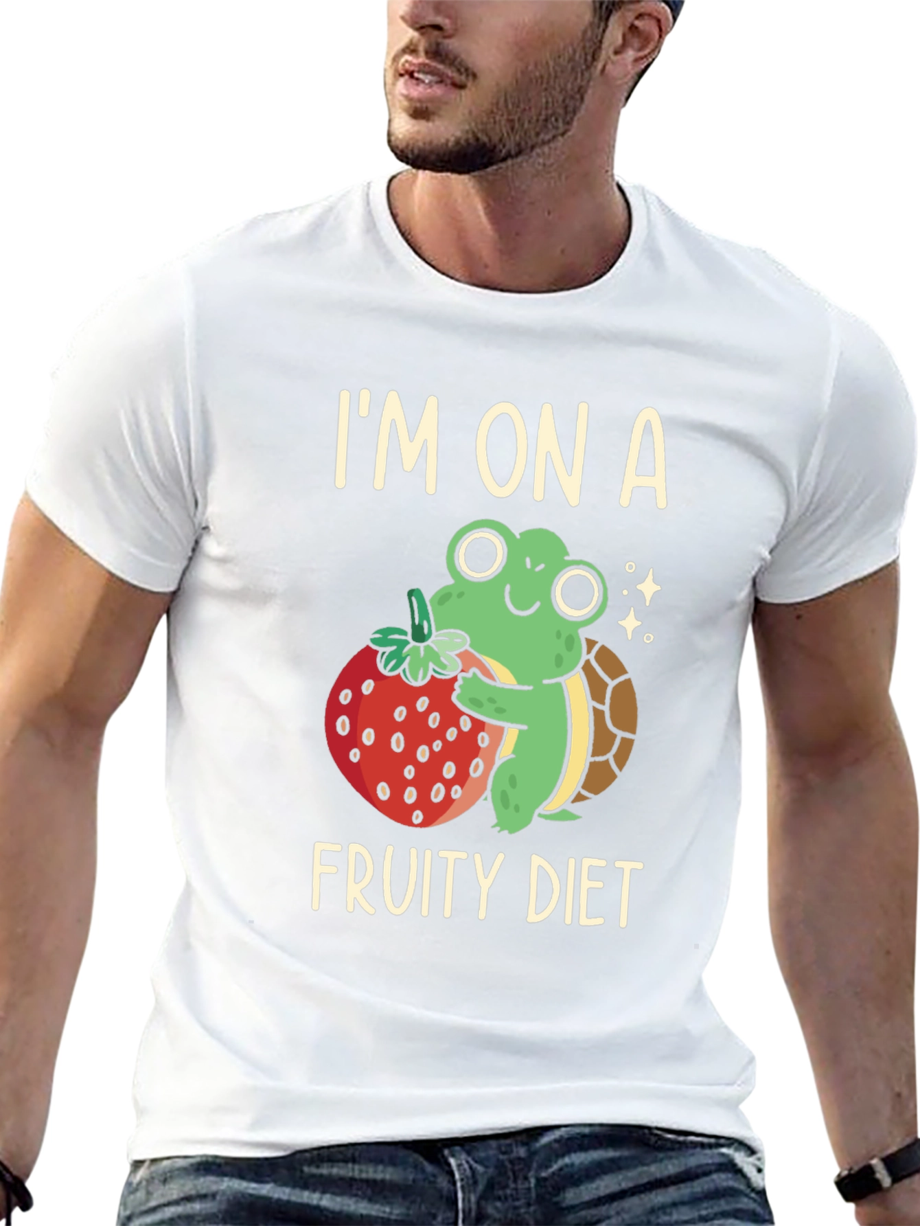 Black Fruity Diet Turtle Graphic Tee view 13