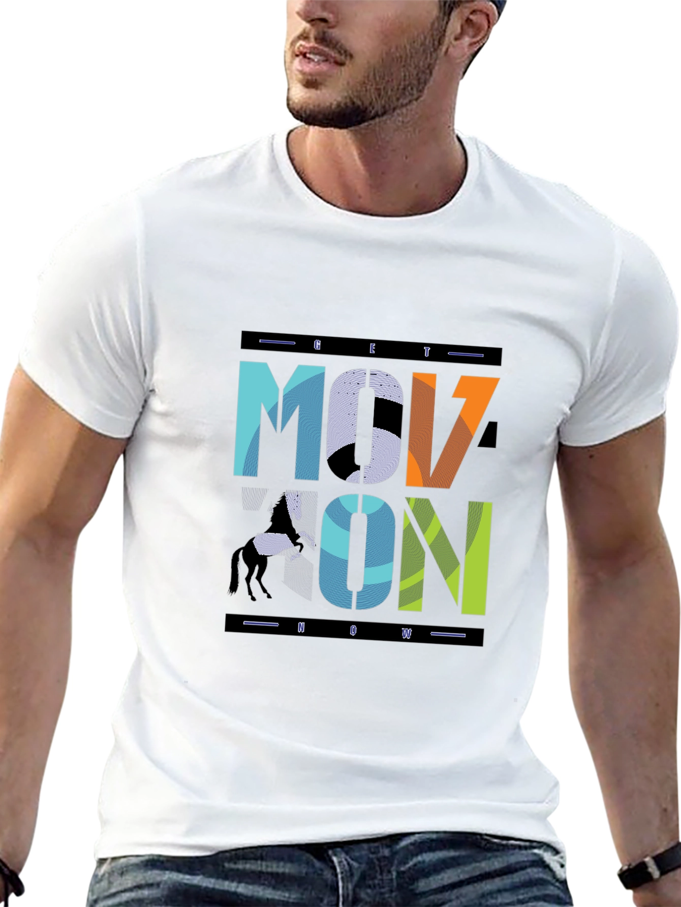 Black Move On Graphic Tee - Stylish Comfort view 13