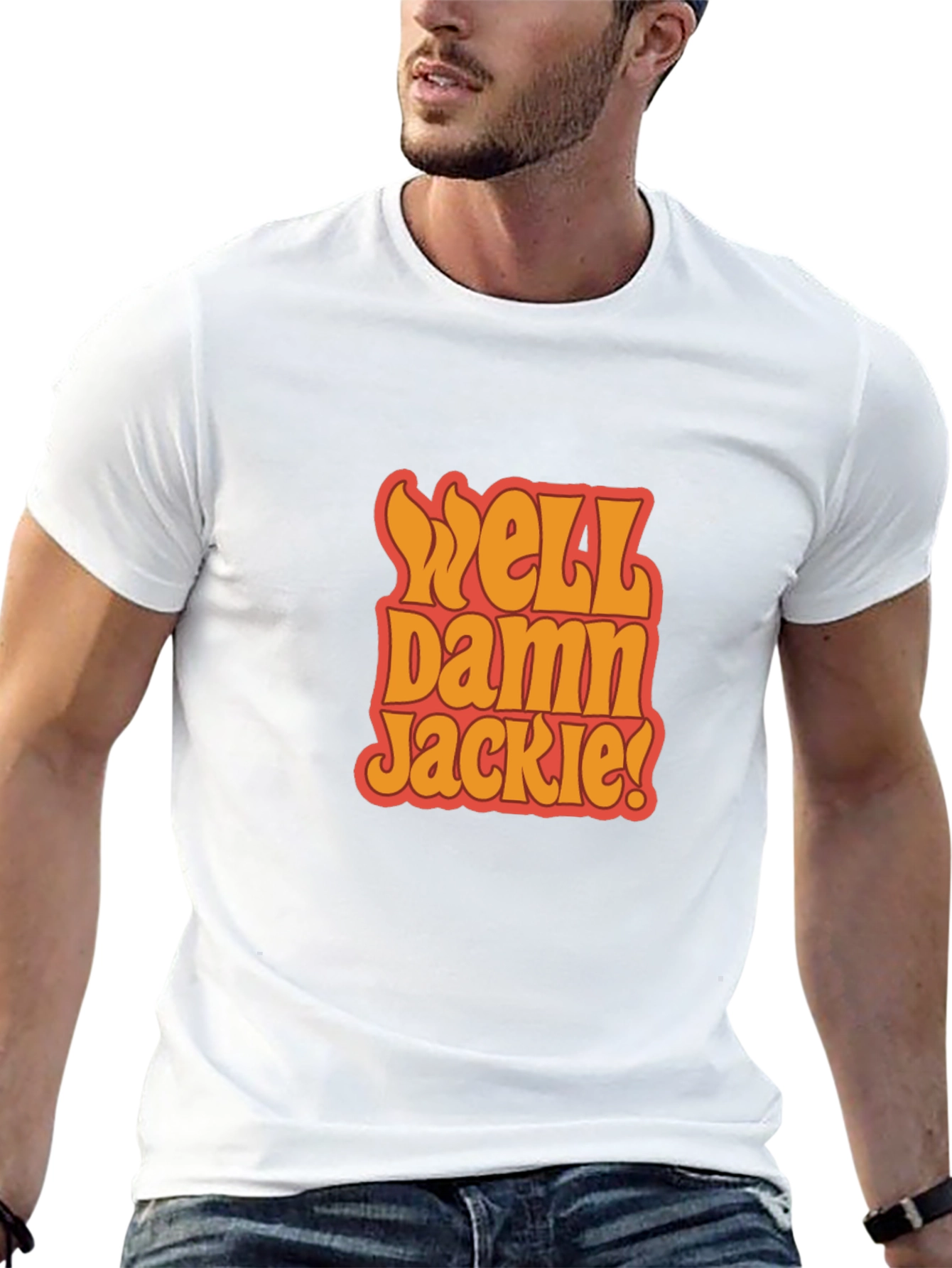 Black Well Damn Jackie! Black Graphic Tee view 13