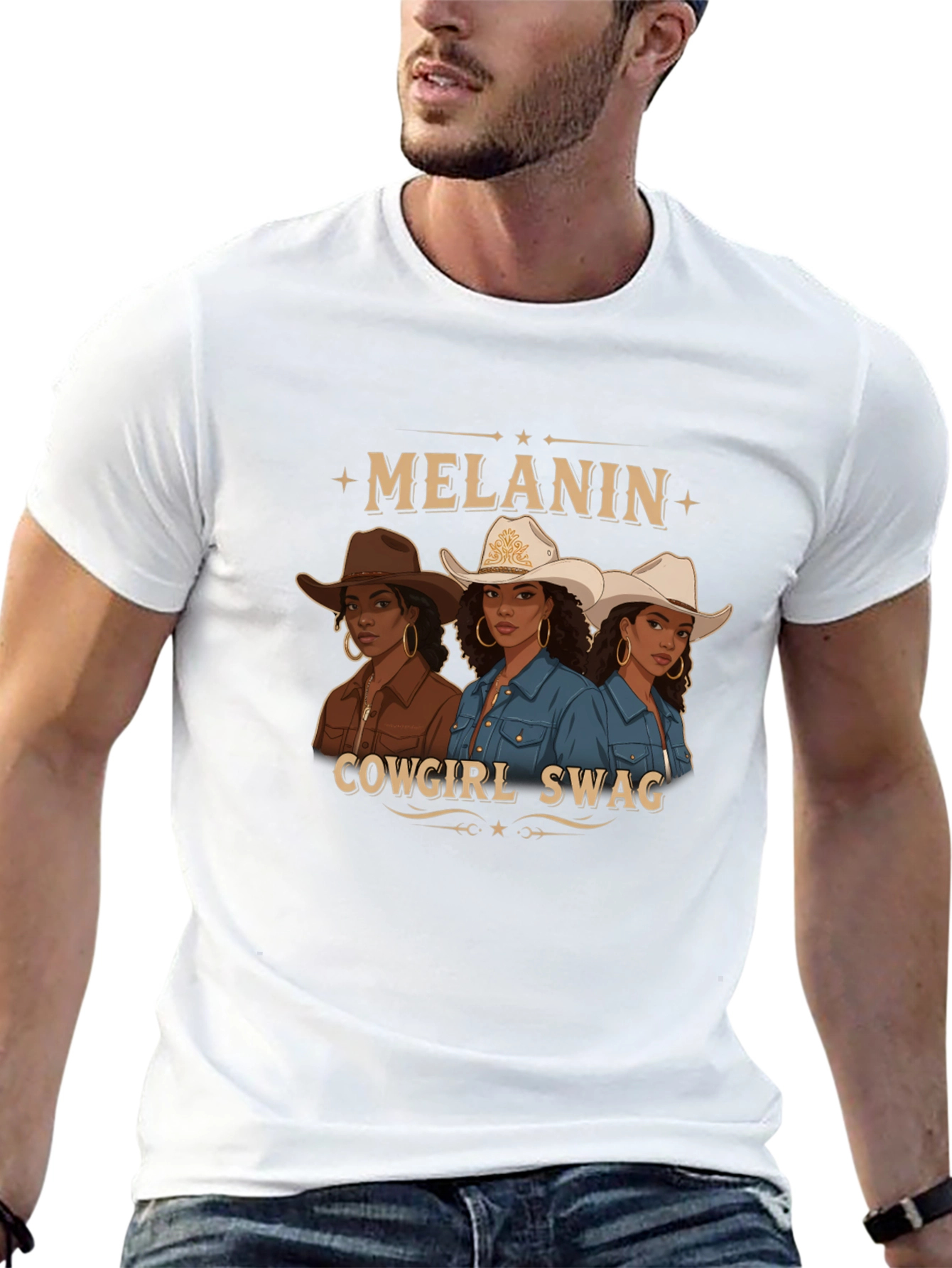 Melanin Cowgirl Swag Graphic Tee - 13