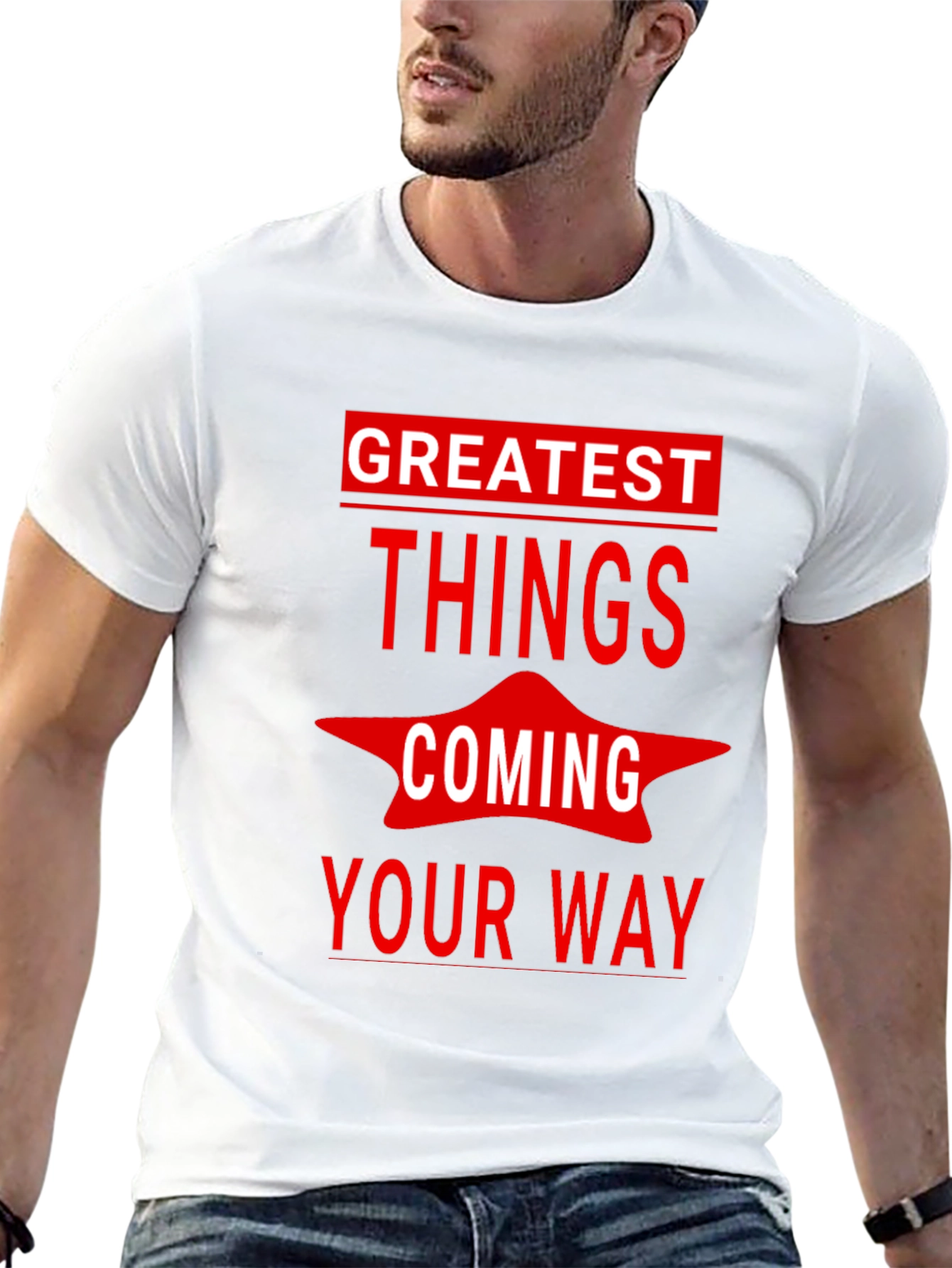 Black Greatest Things Coming Your Way Graphic Tee view 13