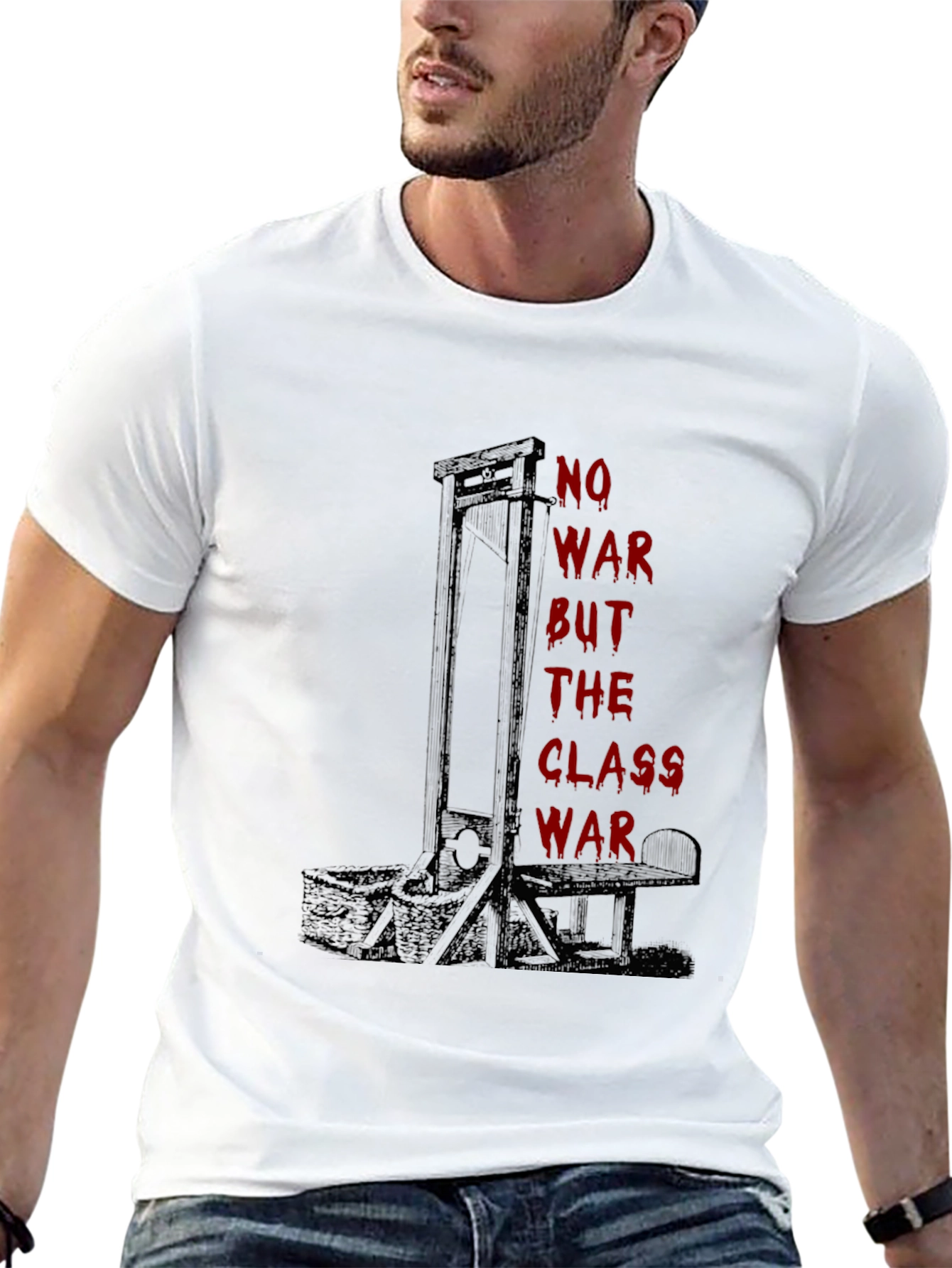 Black No War But Class War Graphic Tee view 13