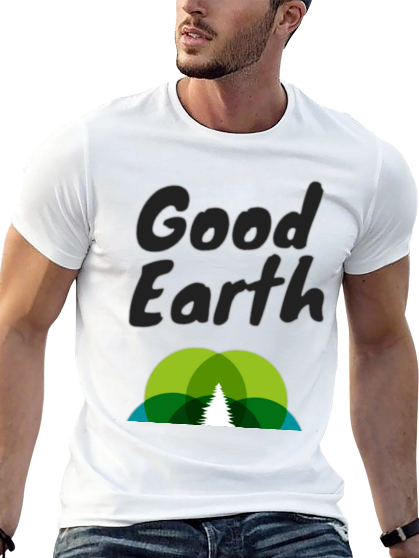 Black Good Earth Graphic Tee - Nature Lover's Shirt view 13