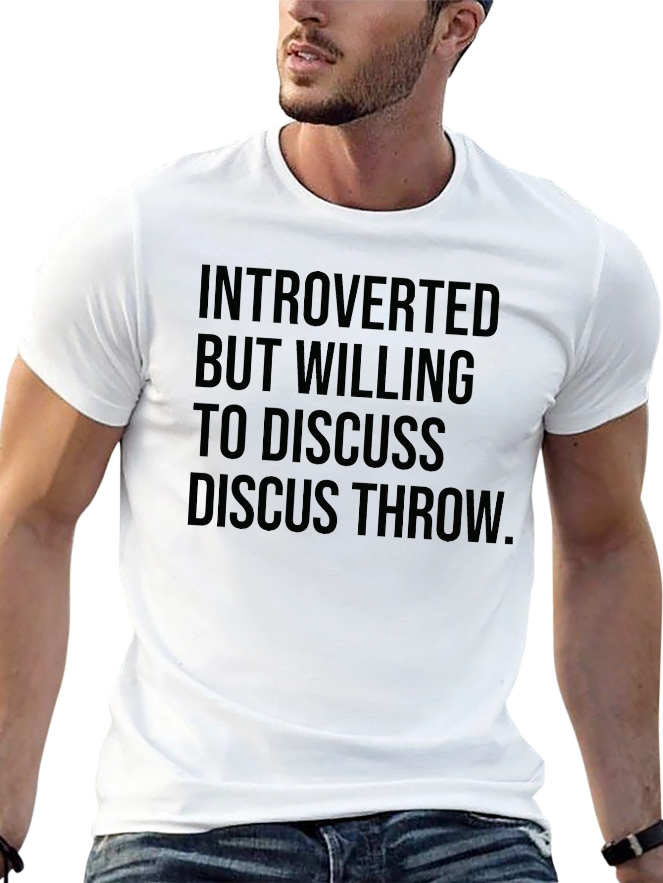 Black Introverted Discus Throw Tee - Black view 13
