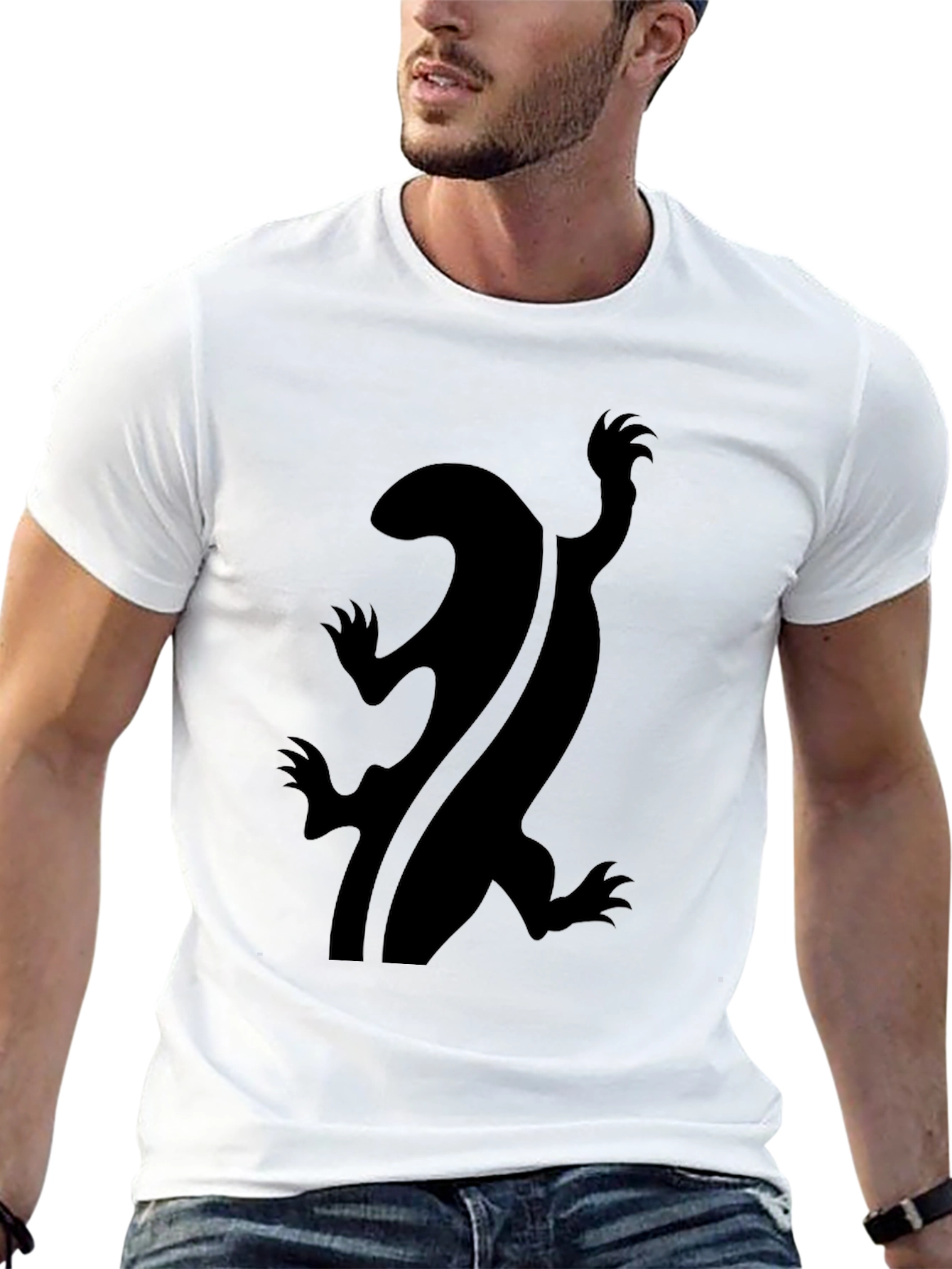 Black Black Lizard Graphic Tee - Unique Design view 13