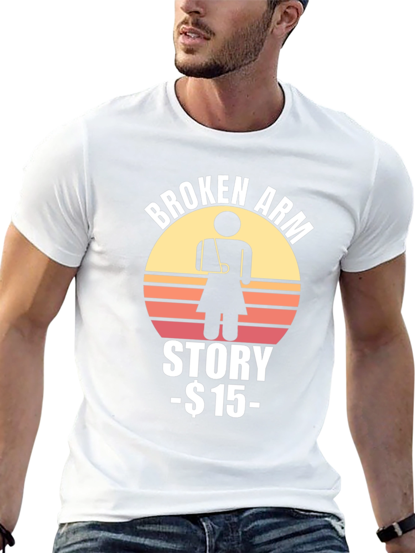 Black Broken Arm Story T-Shirt - $15 view 13