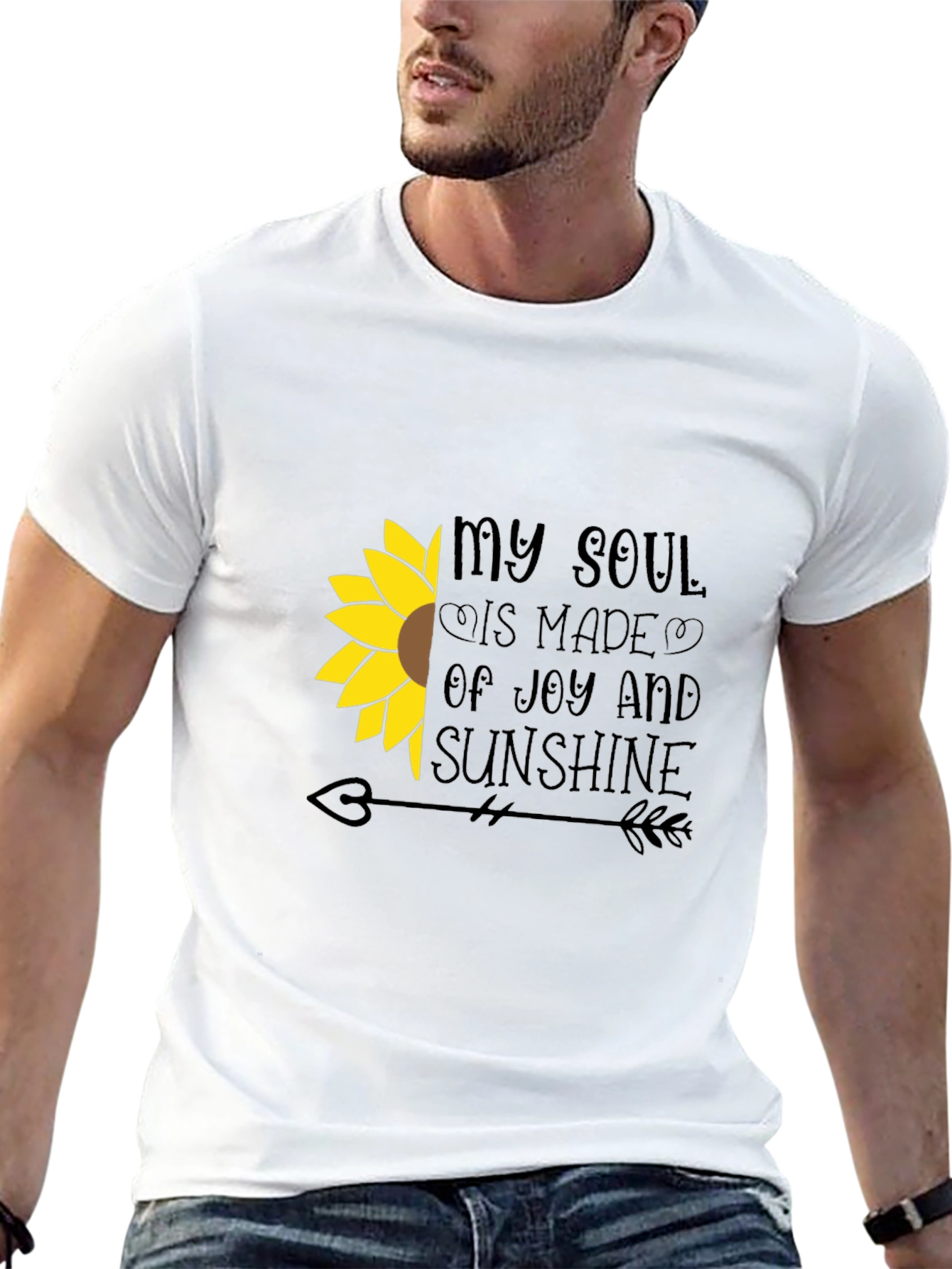 Black Sunflower Soul T-Shirt - Joy and Sunshine Tee view 13
