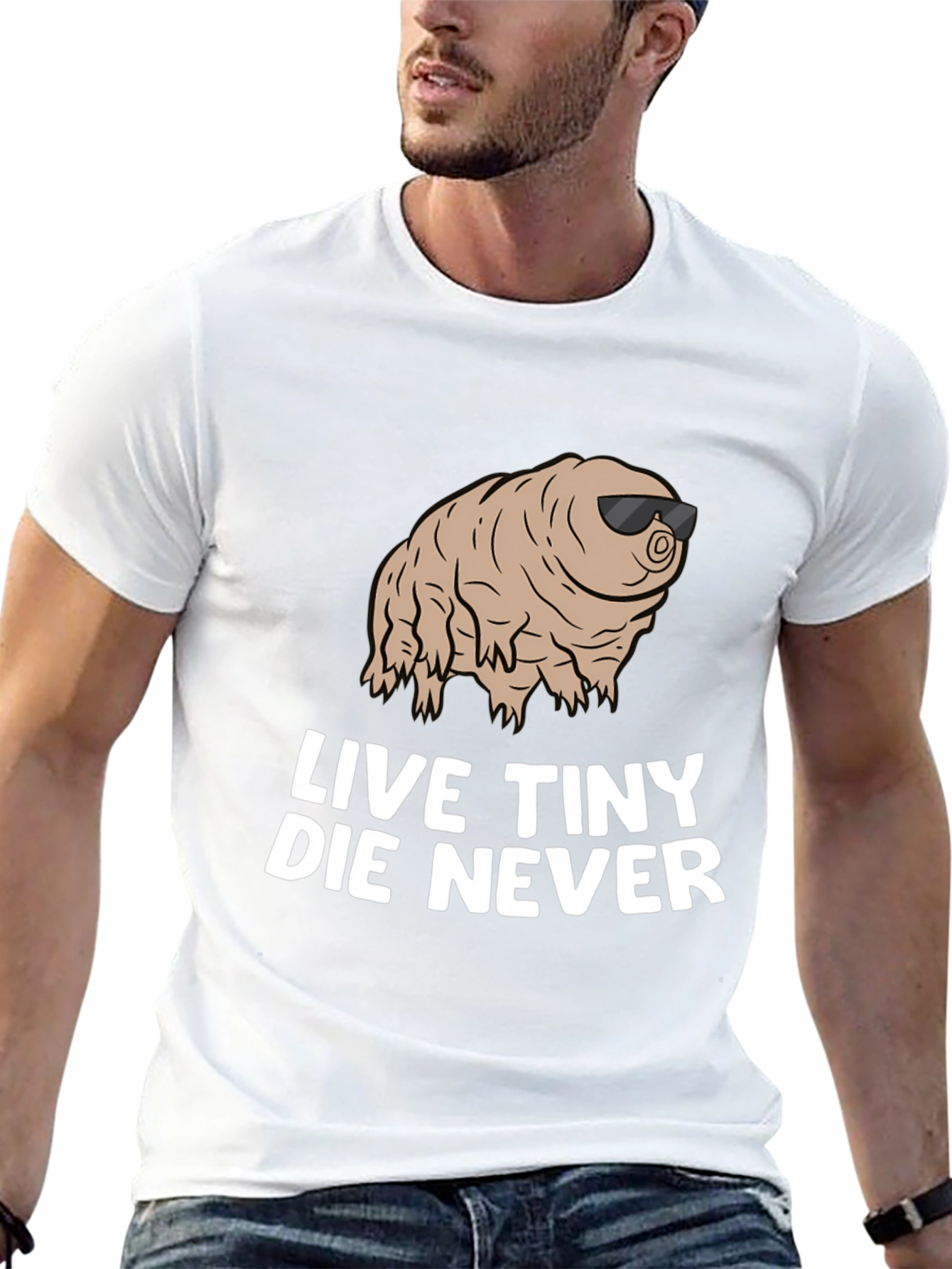 Black Live Tiny Die Never Funny Tardigrade T-Shirt view 13