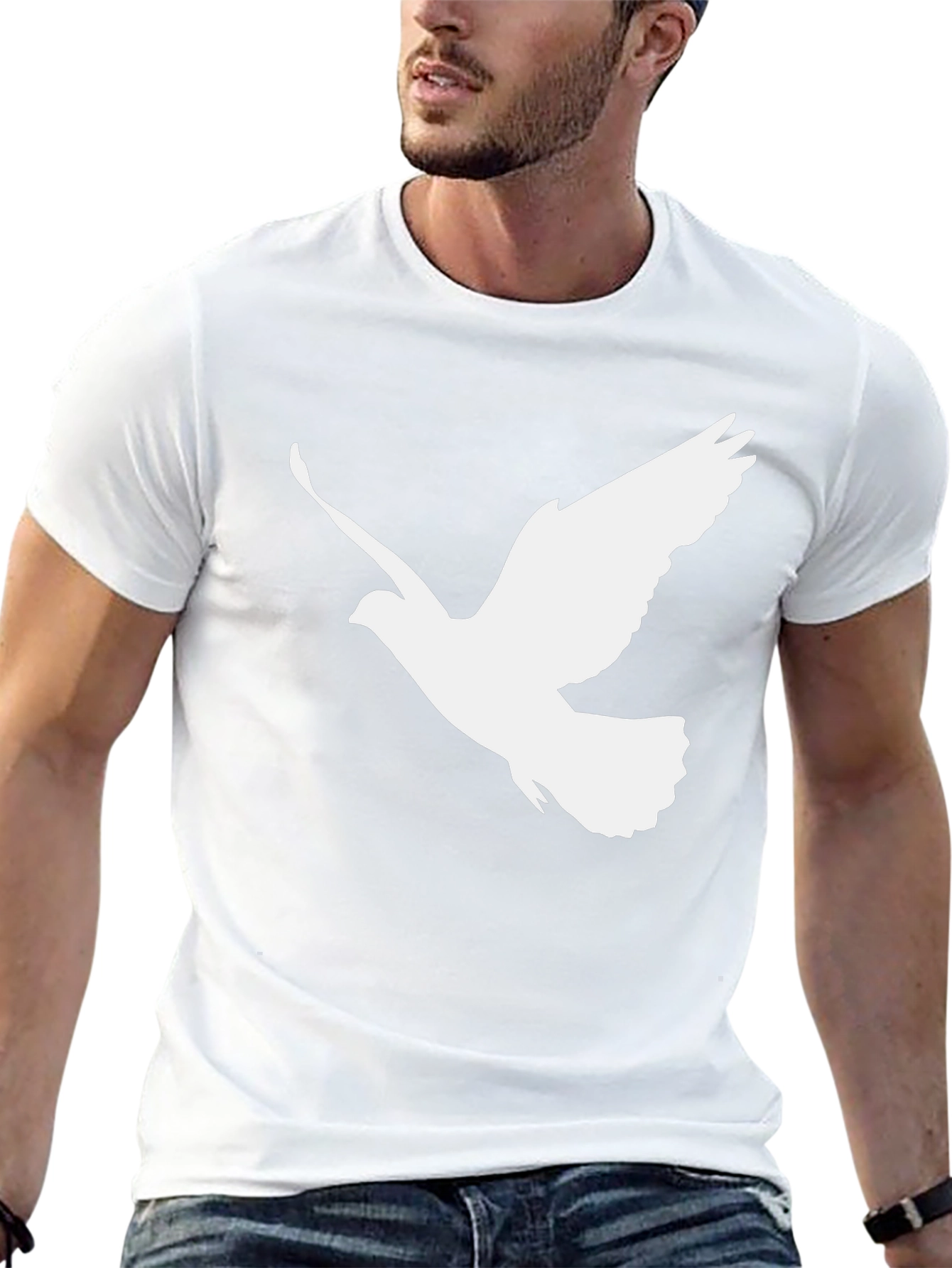 Black Dove Graphic Print Black T-Shirt view 13