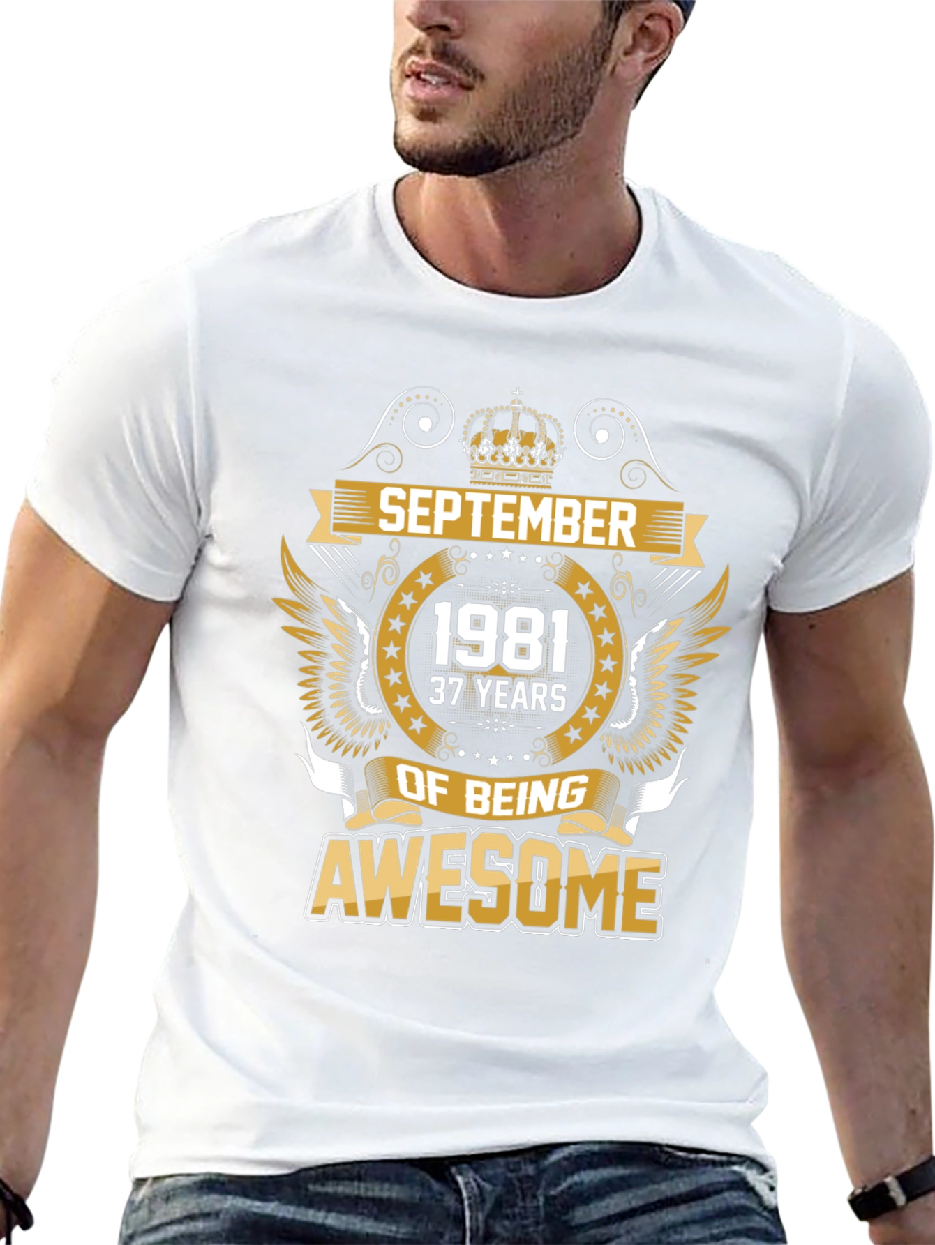 Black September 1981 Birthday T-Shirt - 37 Years Awesome view 13