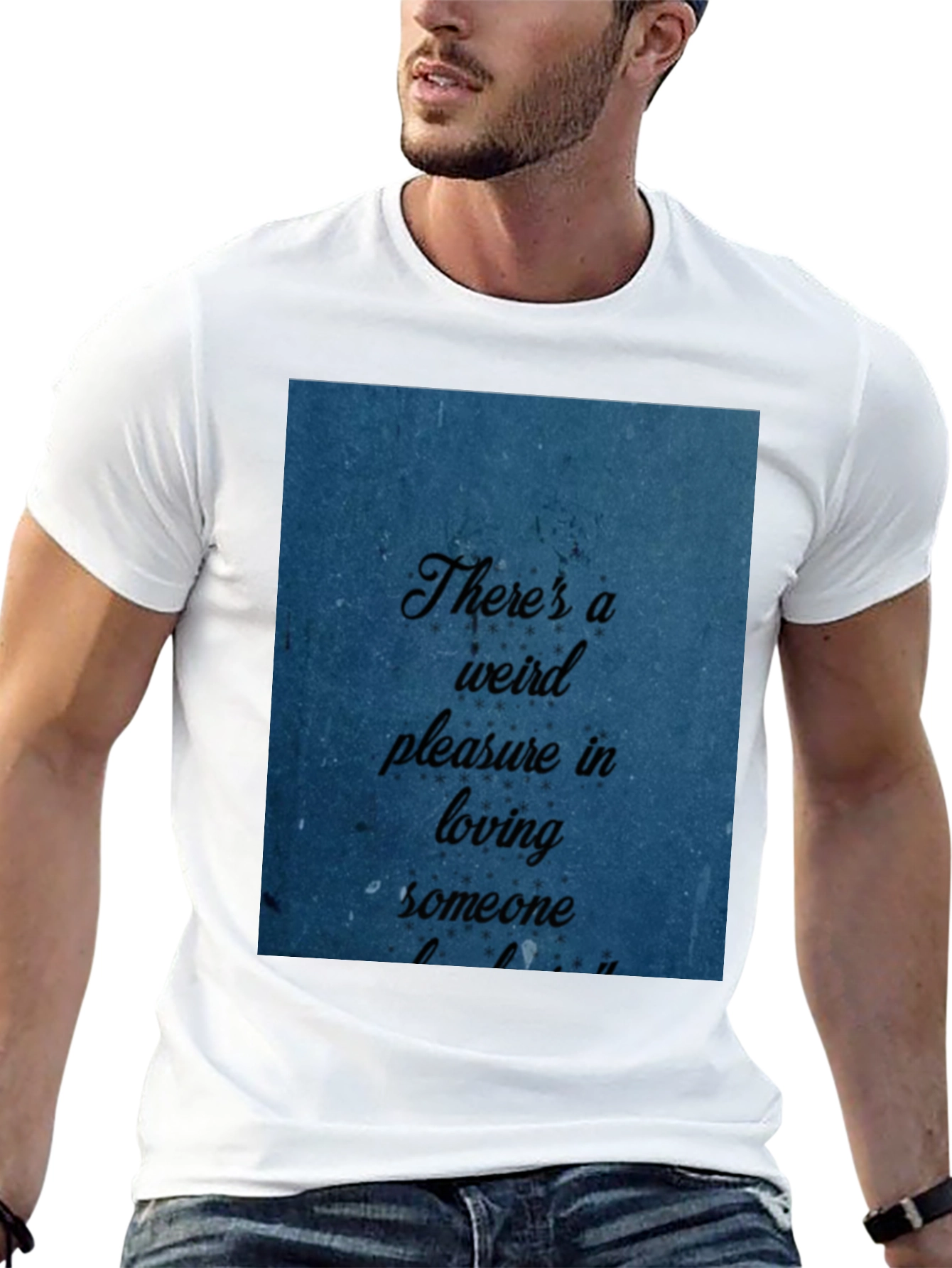 Black Weird Pleasure Graphic Tee view 13