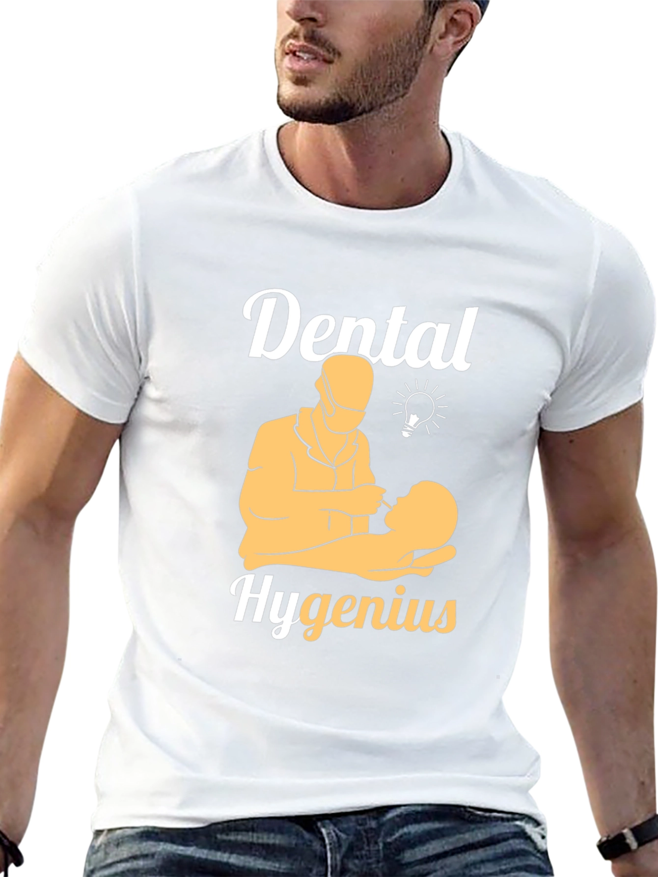 Black Dental Hygenius T-Shirt Dentist Humor Tee view 13