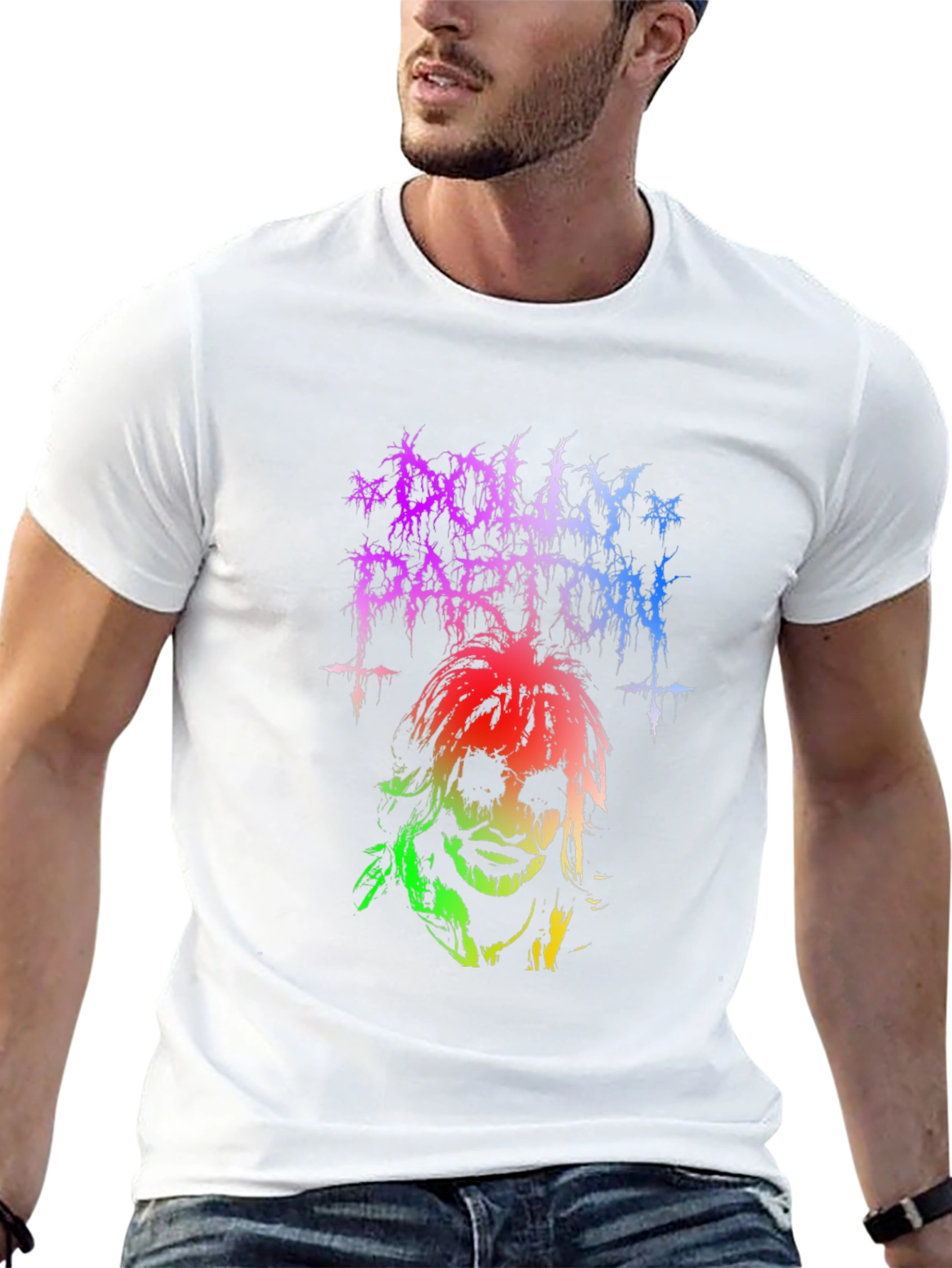 Black Dolly Parton Heavy Metal T-Shirt - Unisex view 13
