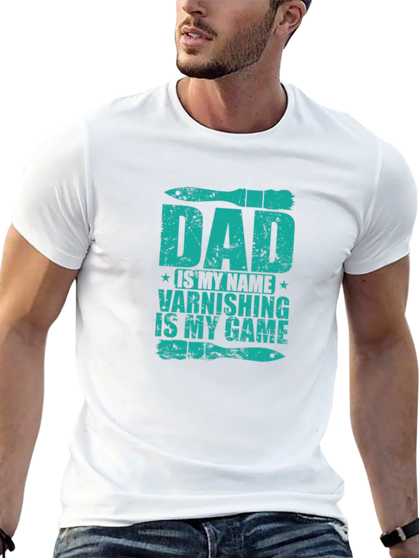 Dad Varnishing is My Game Graphic Tee - 13