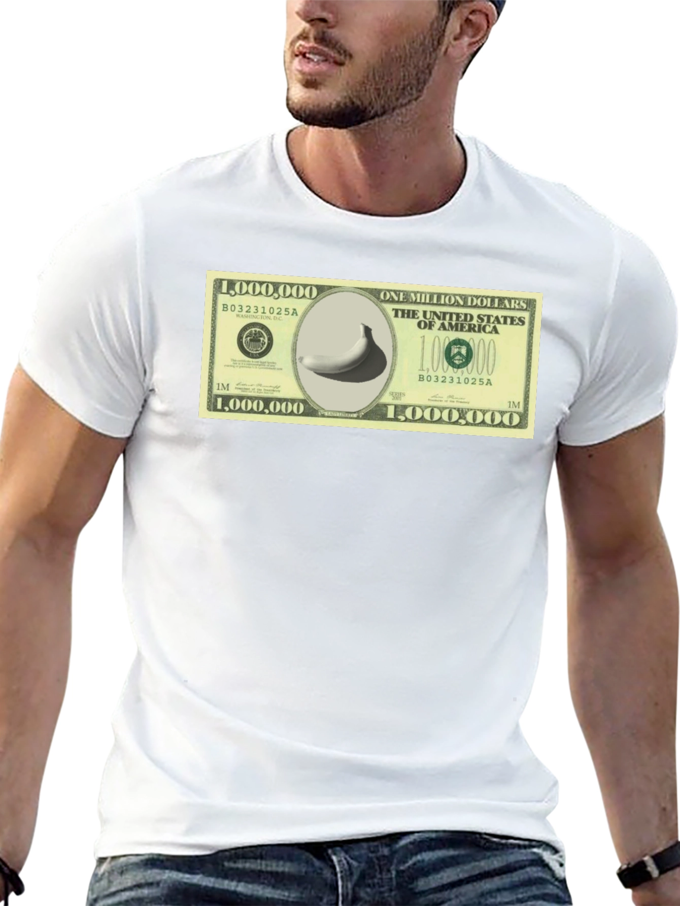 Black Million Dollar Banana T-Shirt - Funny Novelty Tee view 13