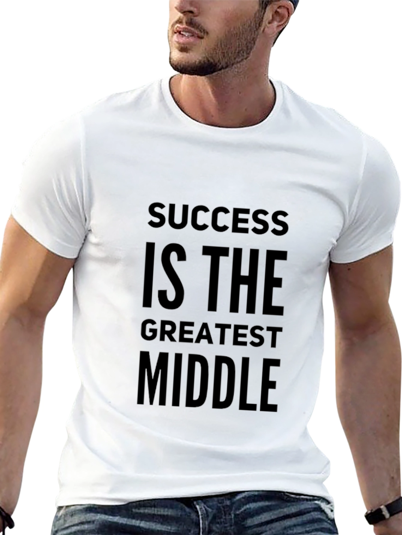Black Success Is The Greatest Middle T-Shirt - Motivational view 13
