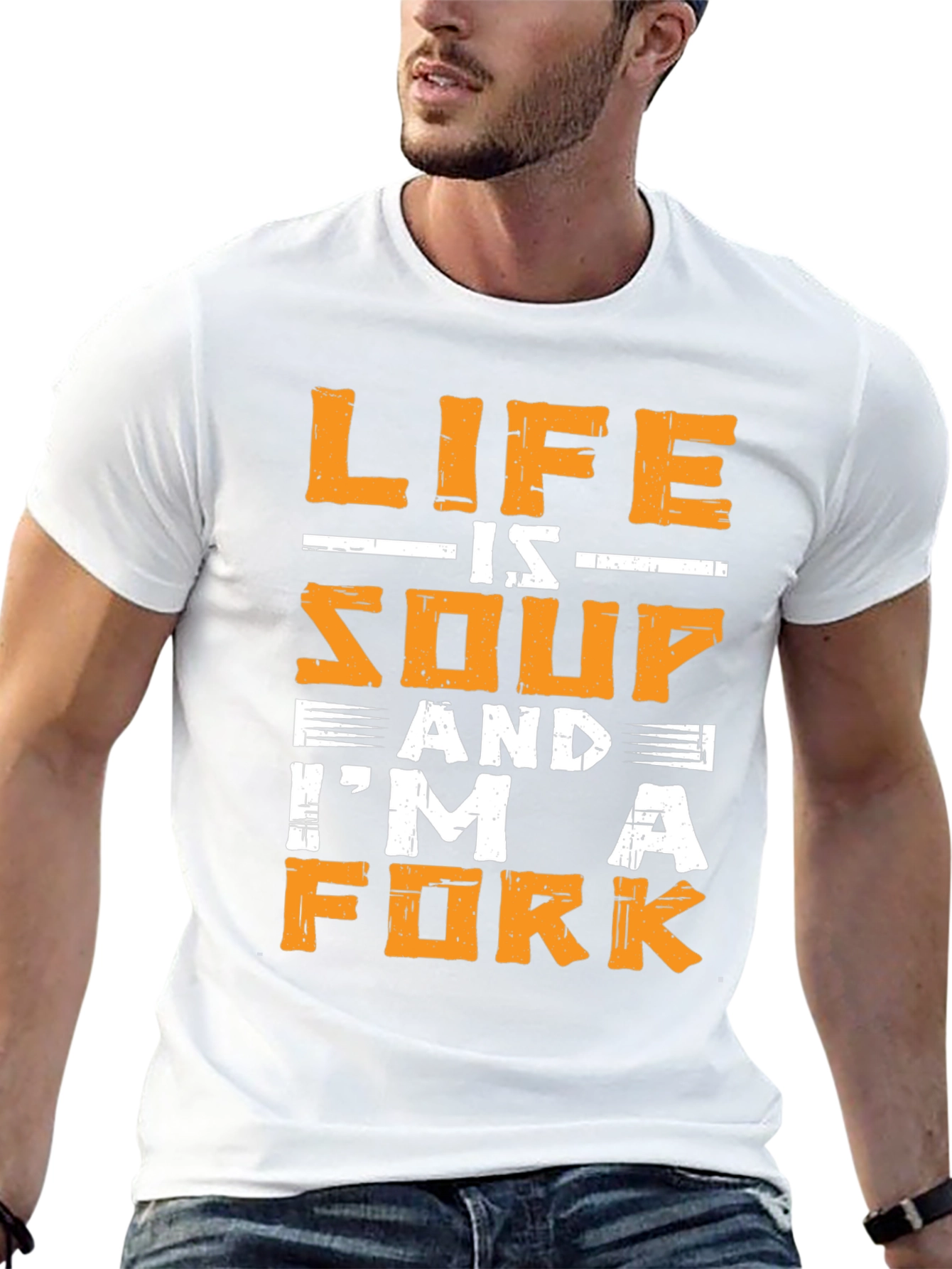 Black Life is Soup I'm a Fork Graphic T-Shirt view 13