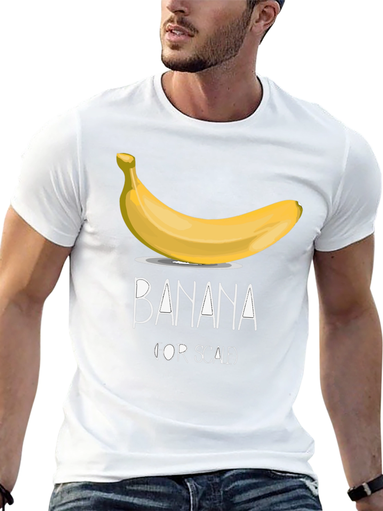 Black Banana For Scale Men's Graphic T-Shirt view 13