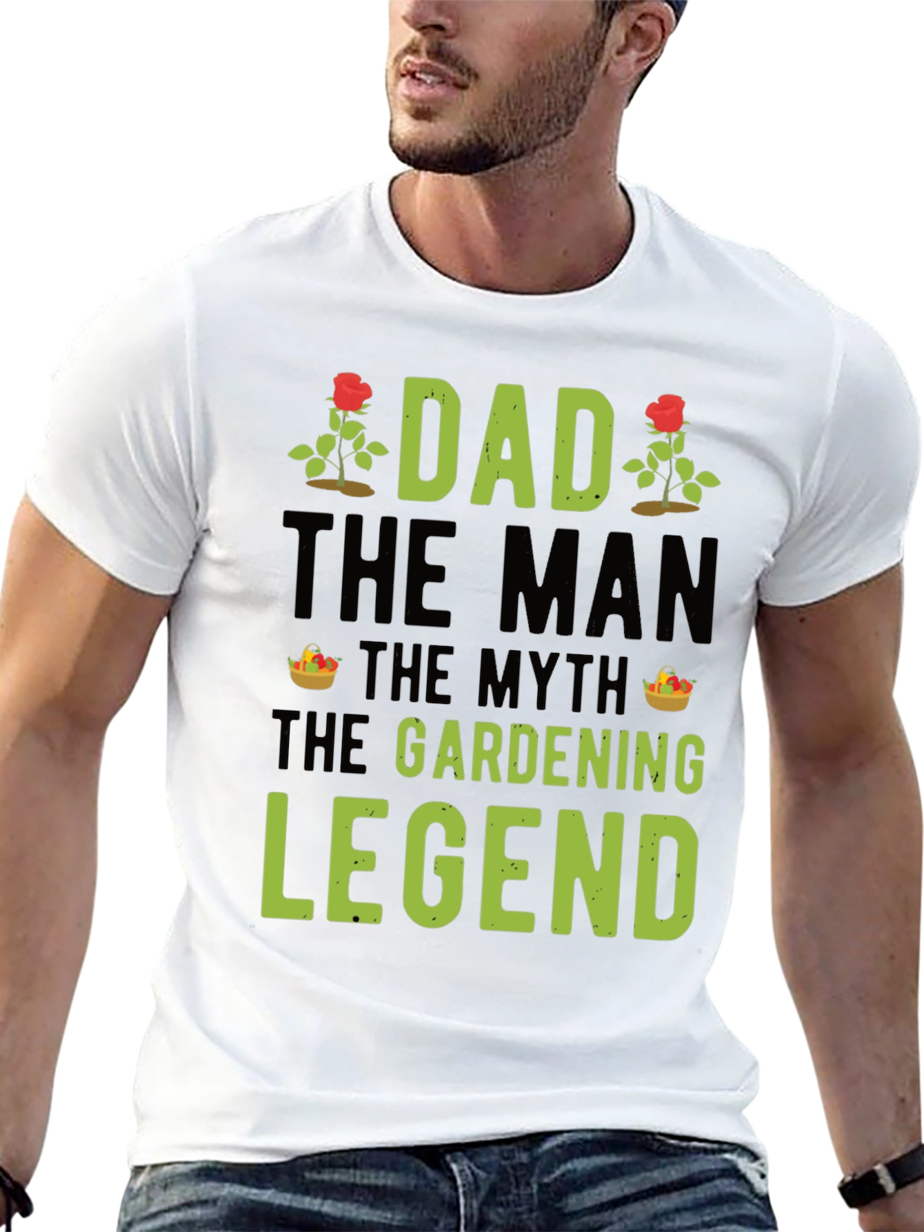 Black Dad, The Gardening Legend T-Shirt - Perfect Gift! view 13