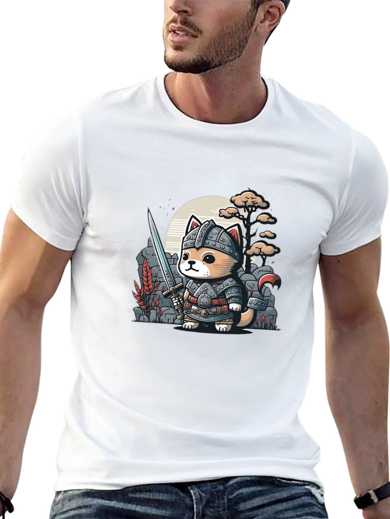 Black Warrior Cat T-Shirt view 13