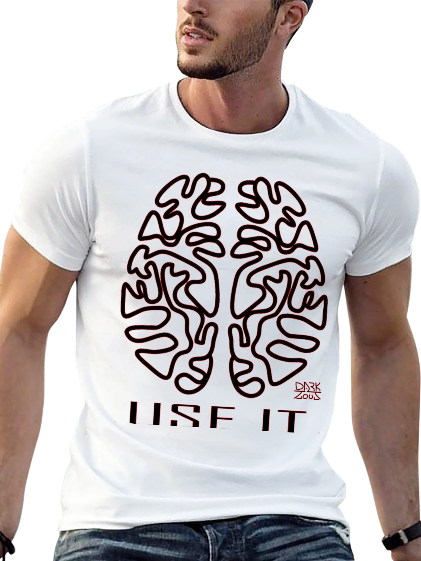 Black Brain Use It Graphic Tee - Dark Loud view 13
