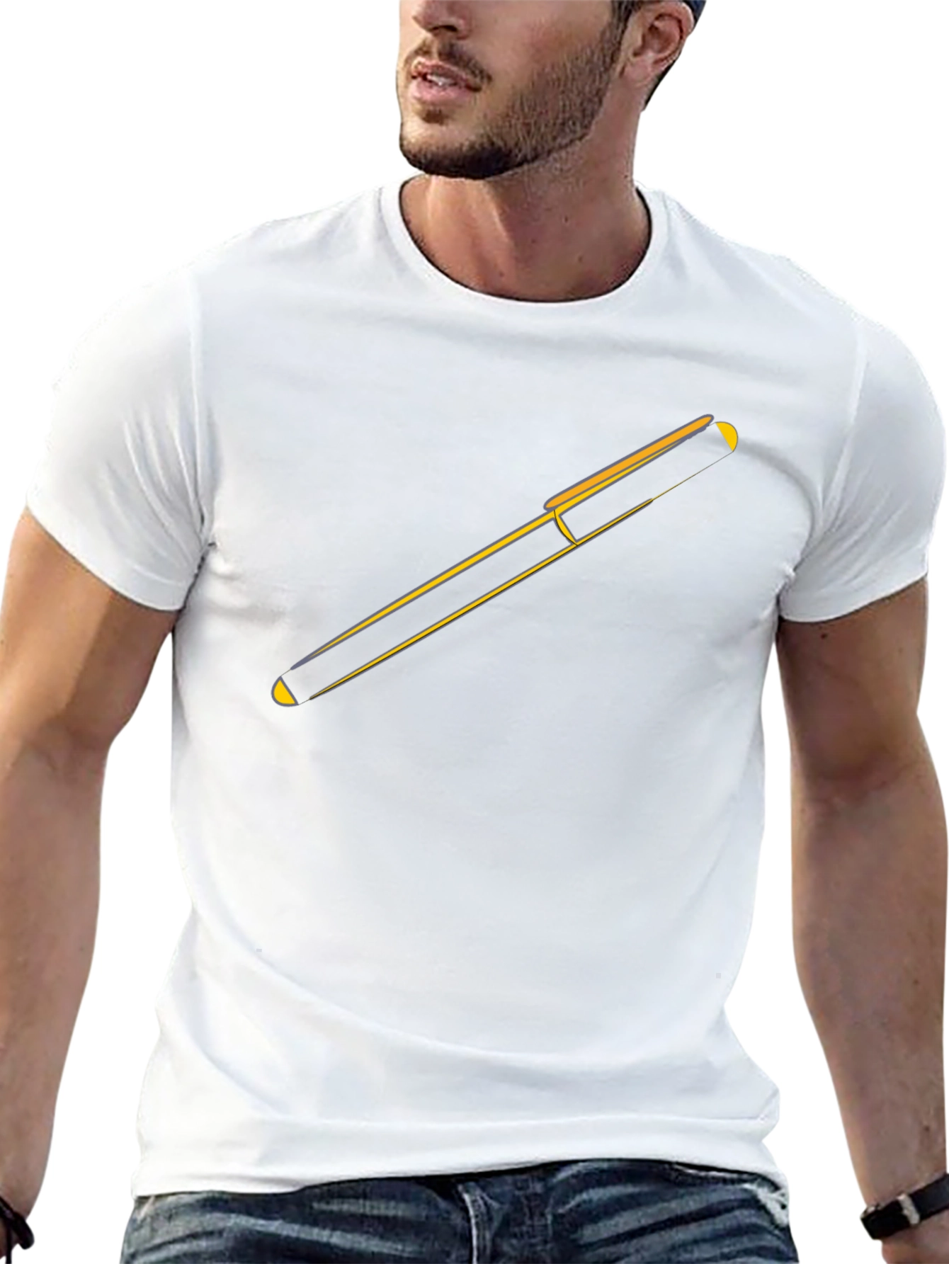 Black Minimalist Trombone Graphic Black Tee view 13