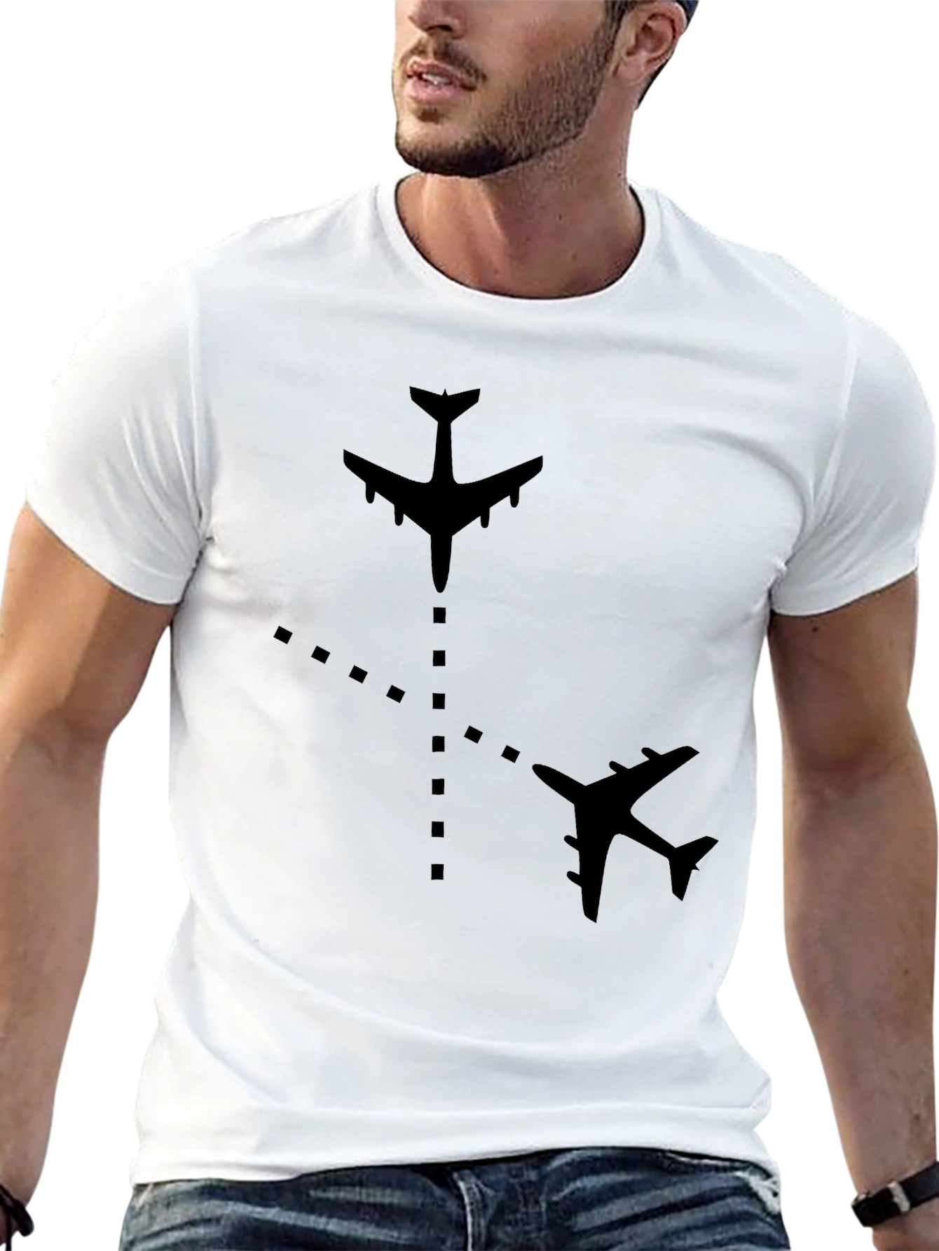 Aviation Path Black T-Shirt - 13