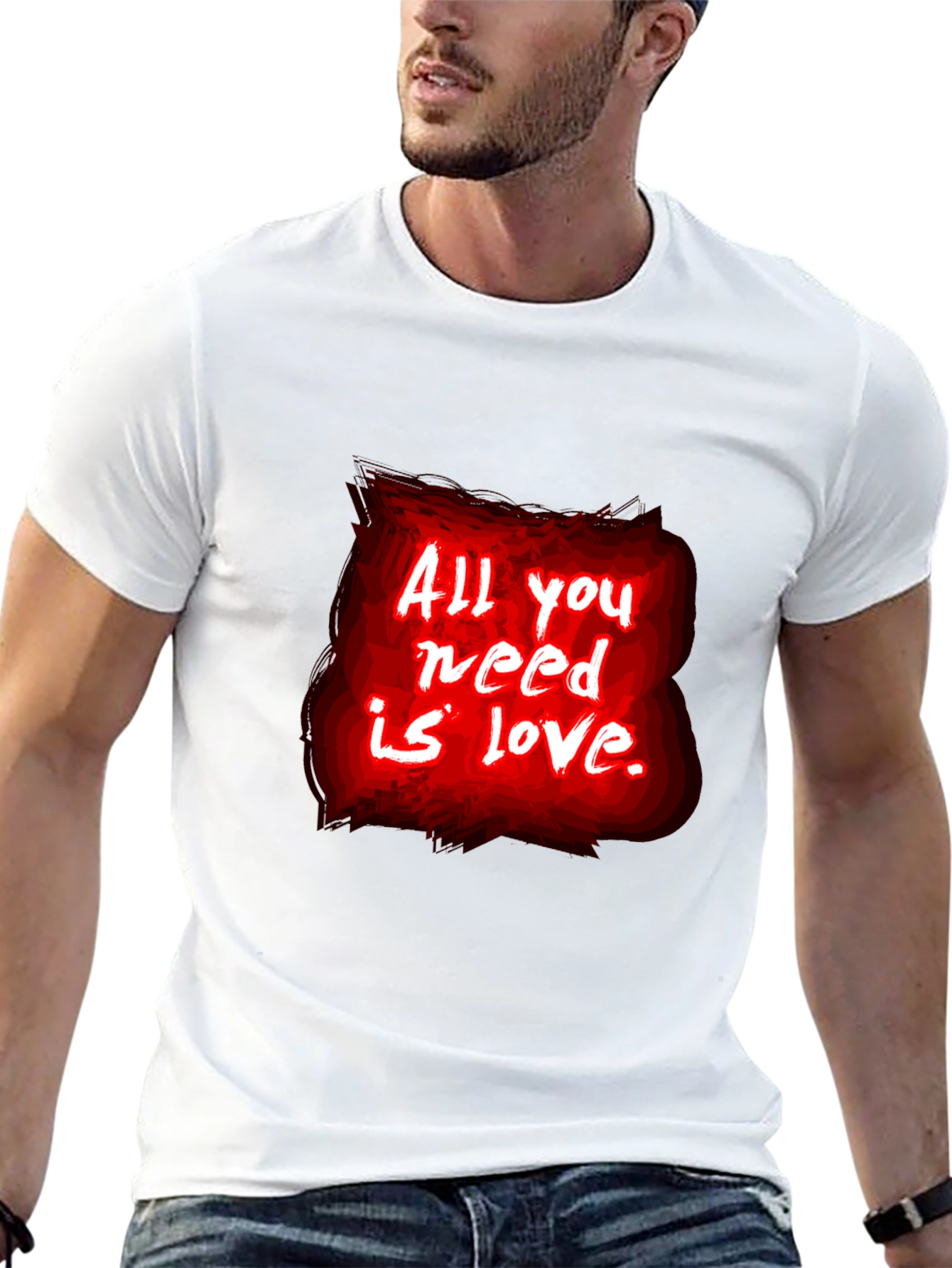 Black Love Graphic T-Shirt - All You Need Is Love view 13