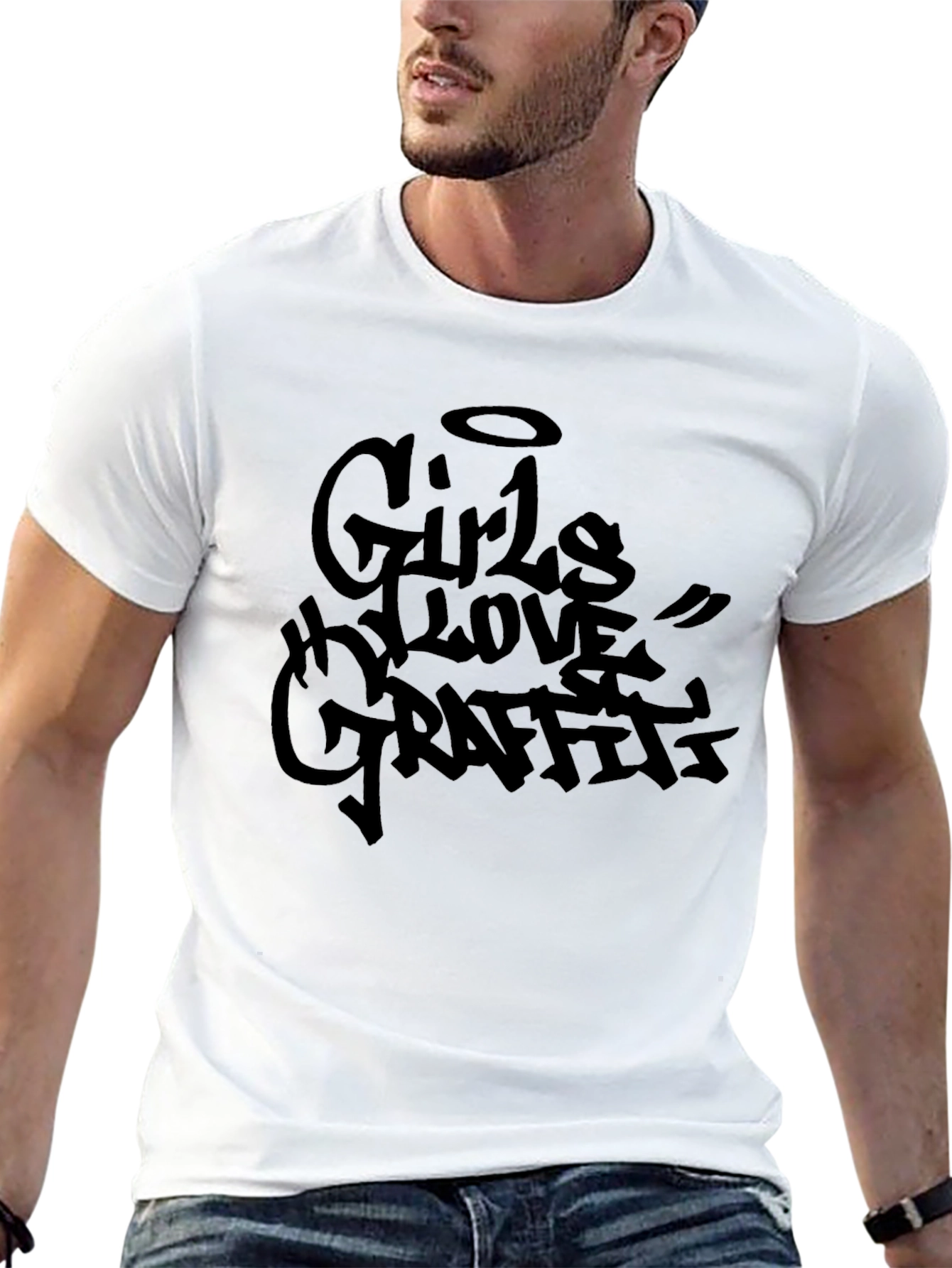 Black Girls Love Graffiti Black T-Shirt view 13