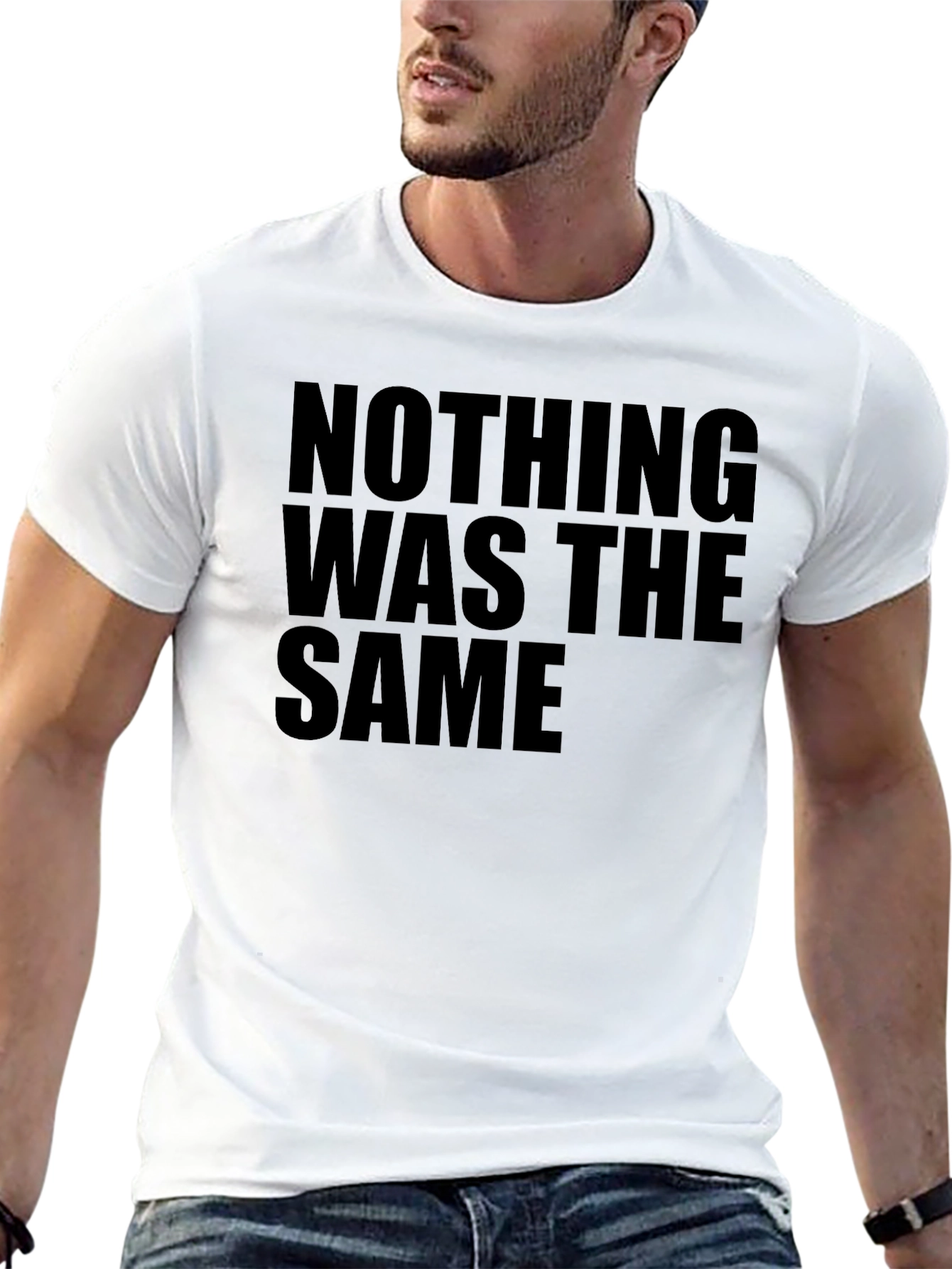 Black Nothing Was The Same Black Graphic Tee view 13
