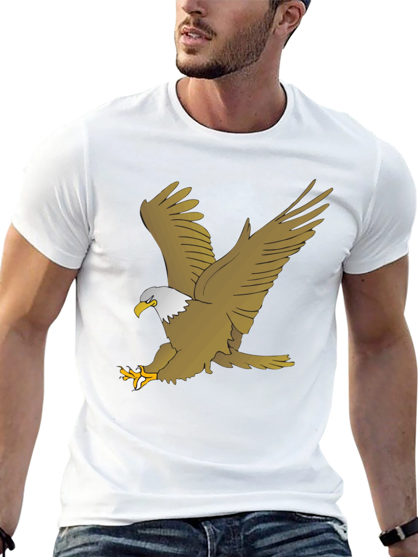 Black Eagle Graphic Black T-Shirt view 13