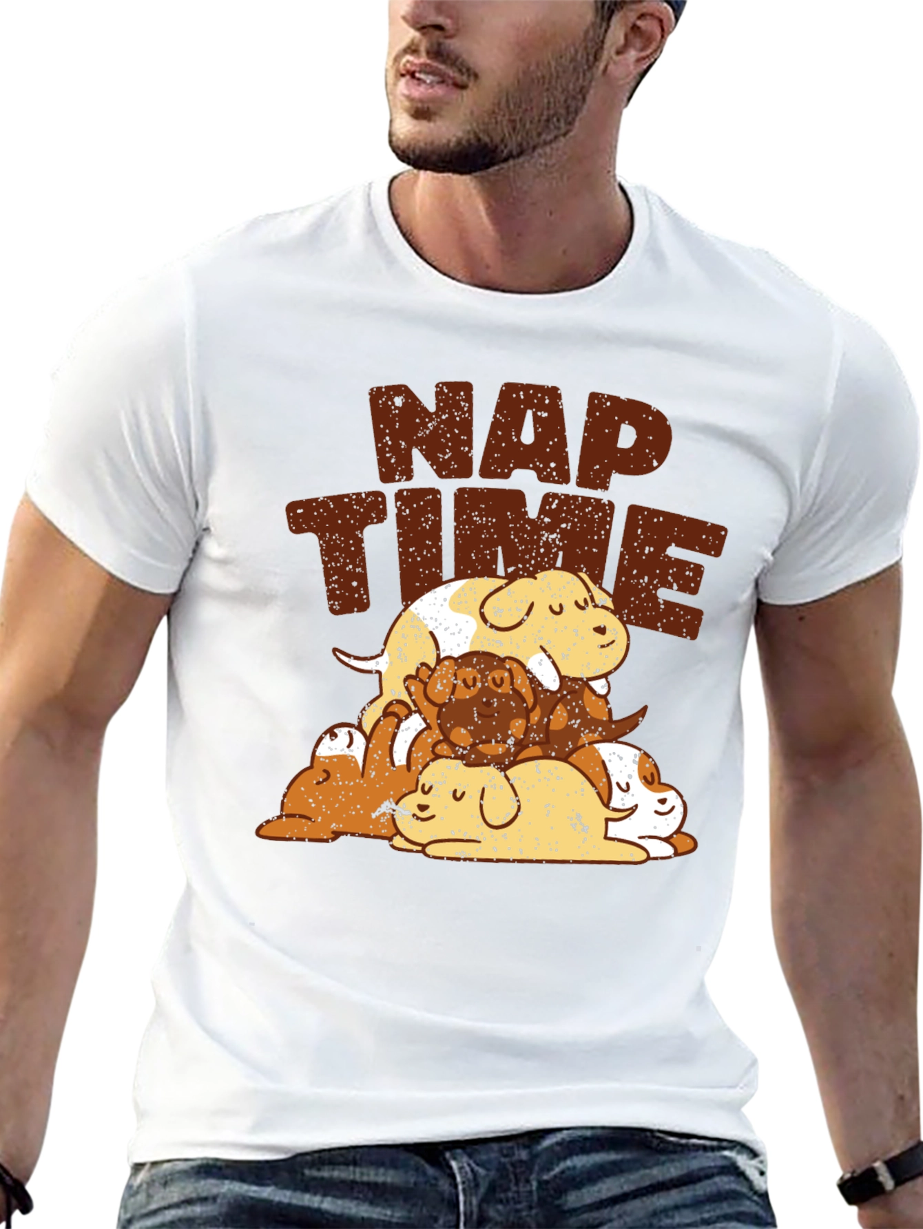 Black Nap Time Dogs Graphic Tee view 13