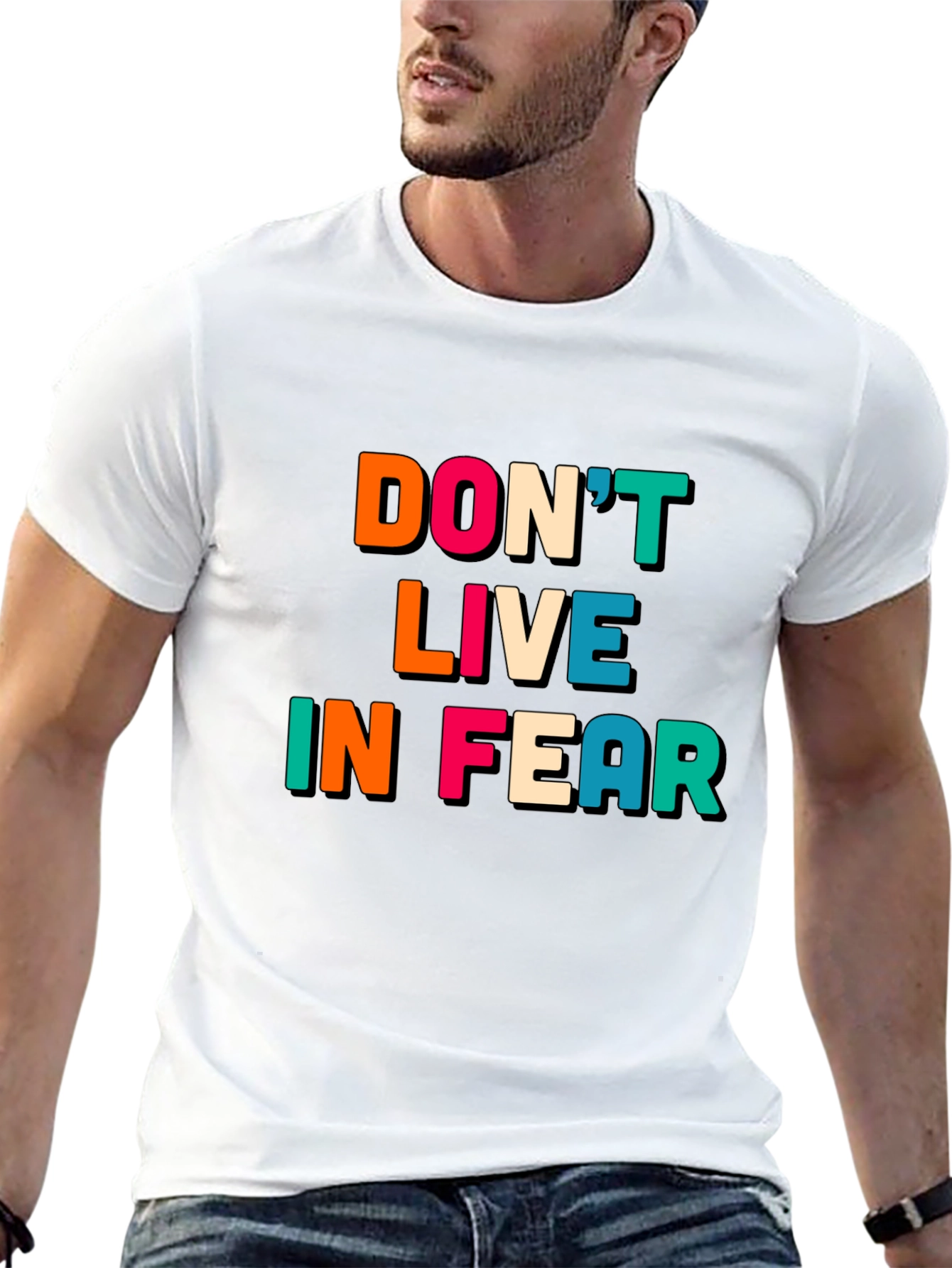 Black Don't Live In Fear Graphic Tee view 13
