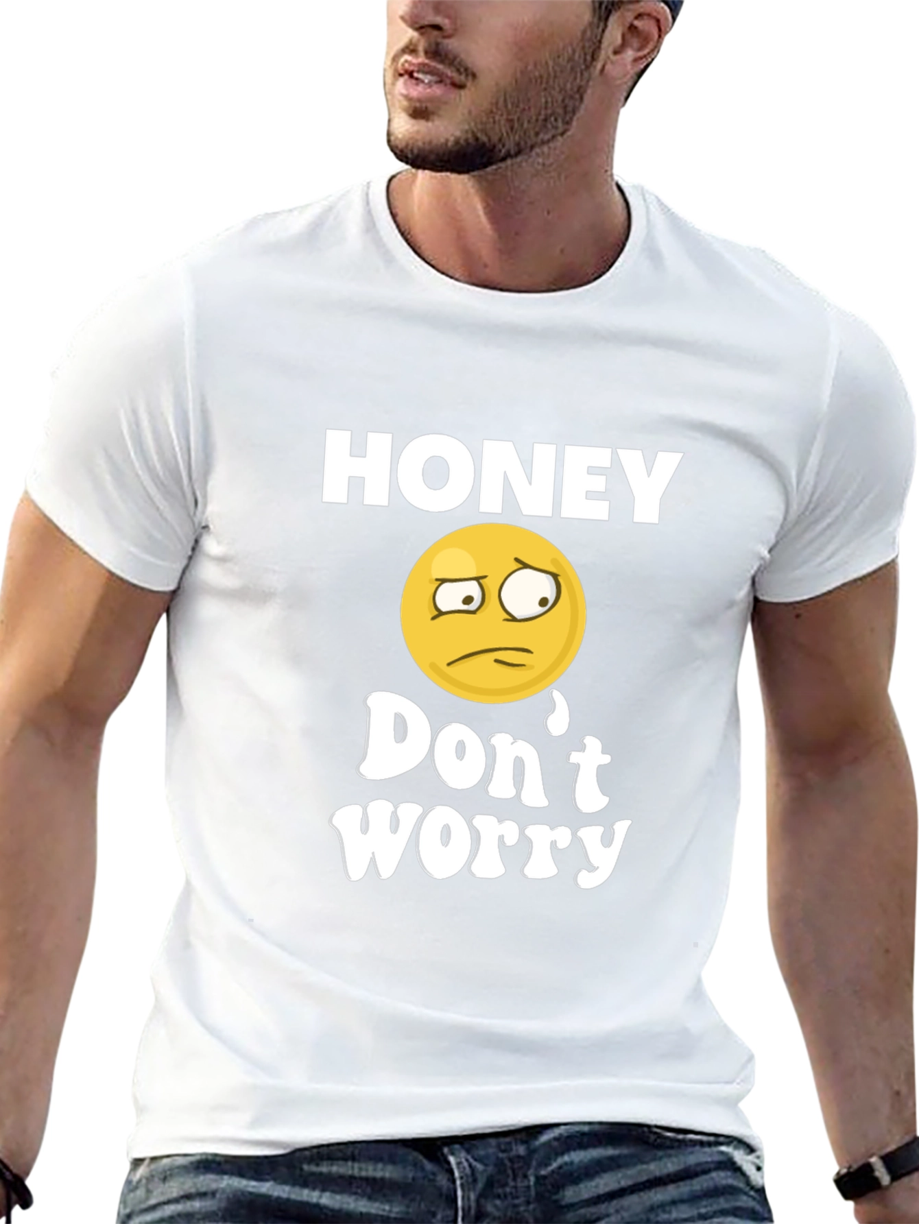 Black Honey Don't Worry Graphic Tee view 13